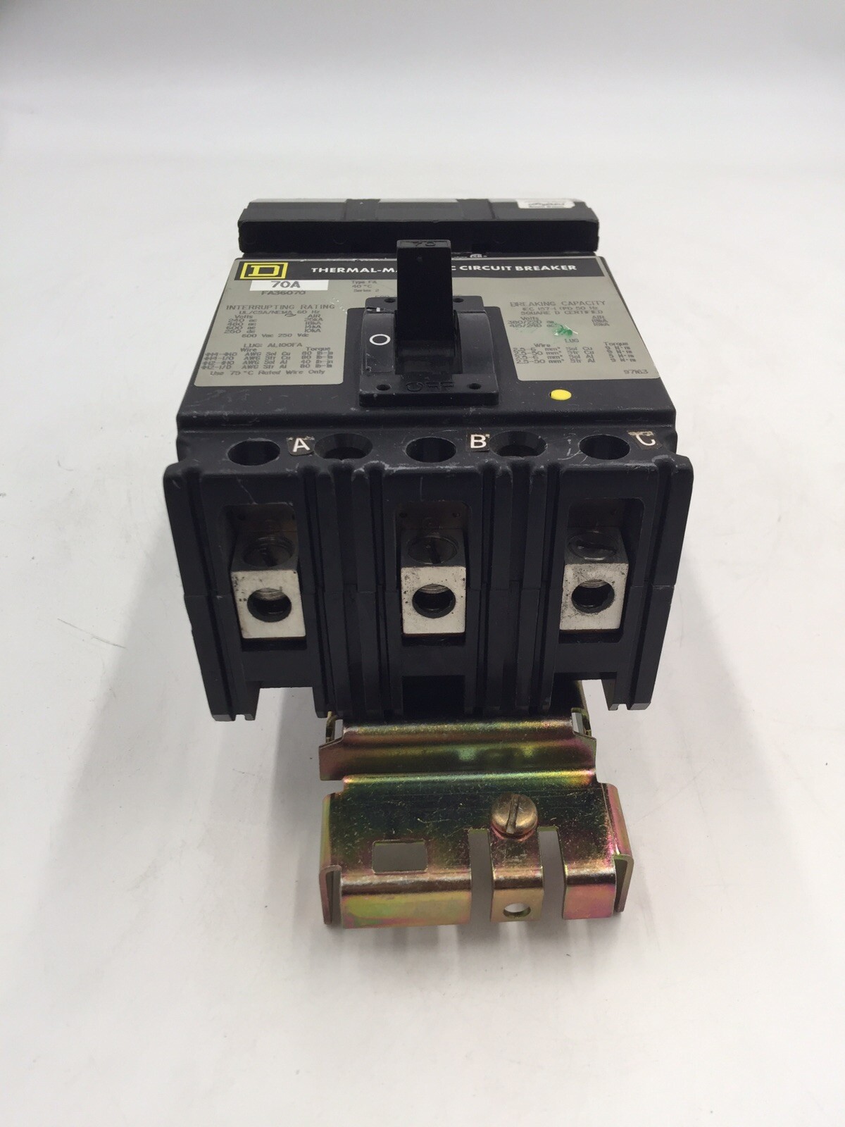 HOUSTON STOCK SQUARE D FA36070 TYPE FA 70 AMP REFURBISH FREE 2 DAY AIR BUY NOW
