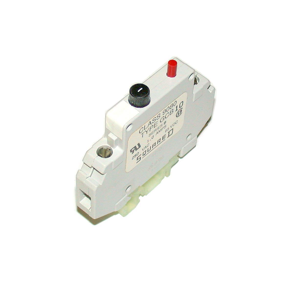 NEW SQUARE D SINGLE POLE 1 AMP CIRCUIT BREAKER 250 VAC MODEL 9080GCB-10