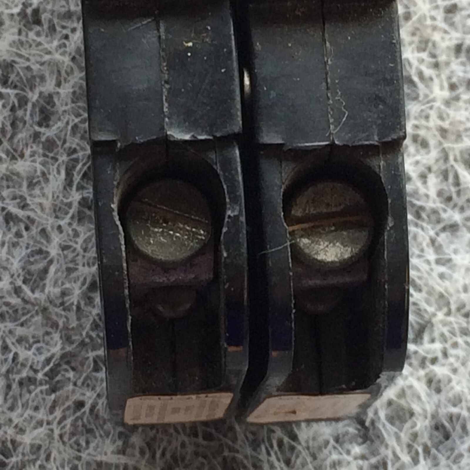 Lot of 2 NC115 FPE 15 Amp 1 Pole Stab-Lok Federal Pacific Breaker NC15 Red