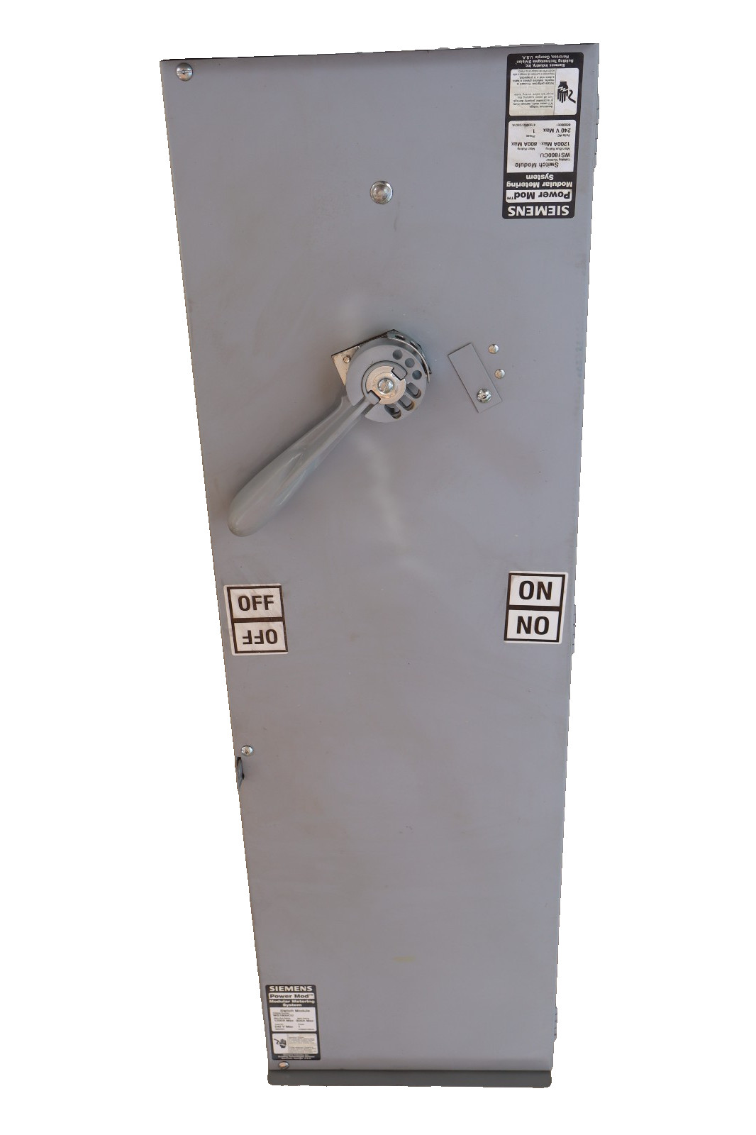 Siemens Power Mod 800A Modular Metering System WS1800CU Switch Module 1ph 240v