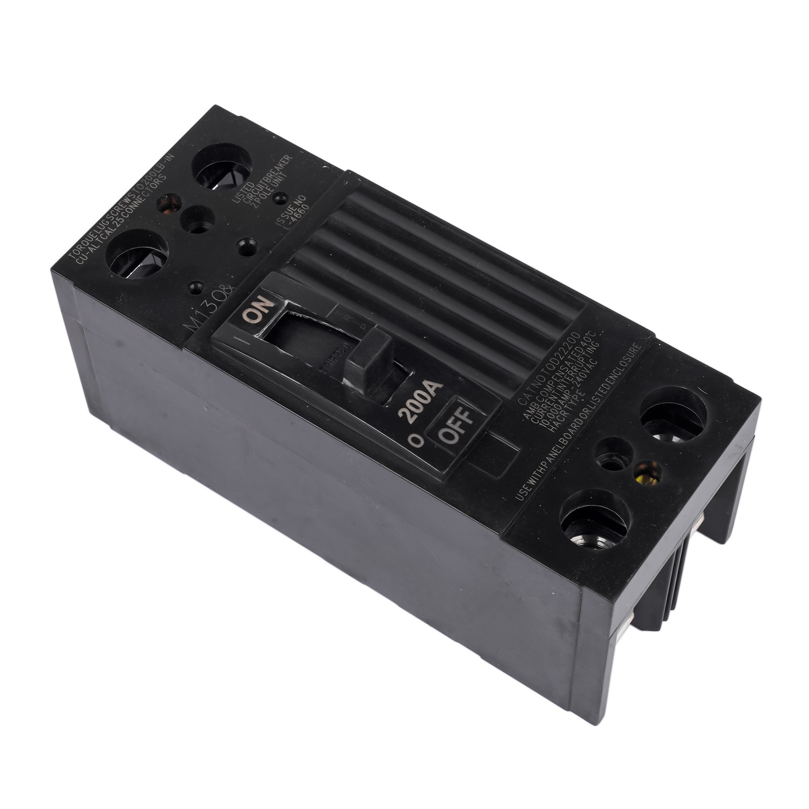 TQD22200WL / TQD22200 Circuit Breaker 200 Amp 2 Pole 240V Bolt On 120/240 Vac