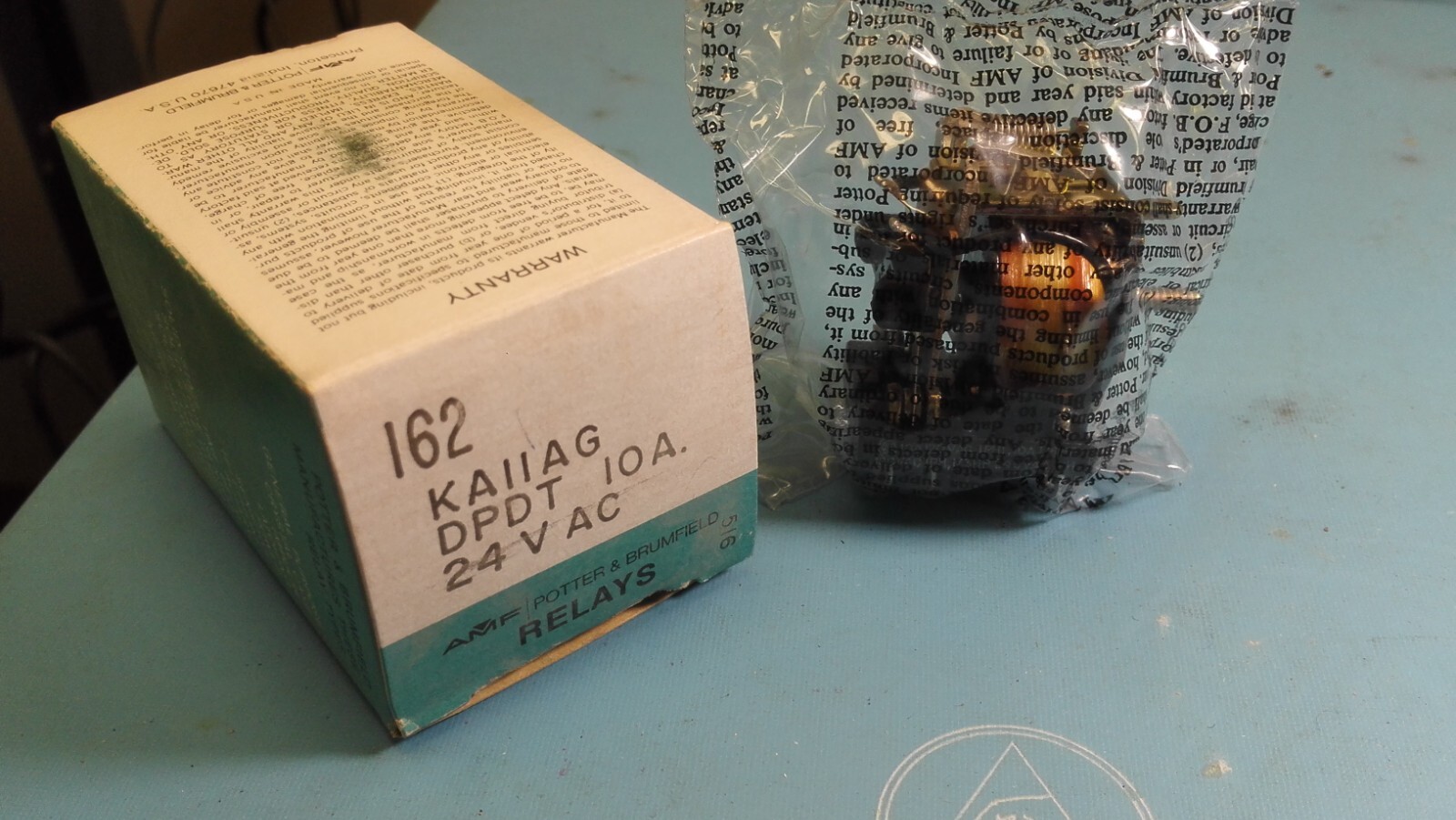 AMF , POTTER BRUMFIELD , I62 , KAIIAG , 10 AMP , 24 VAC , Relay KA-IIAG-24