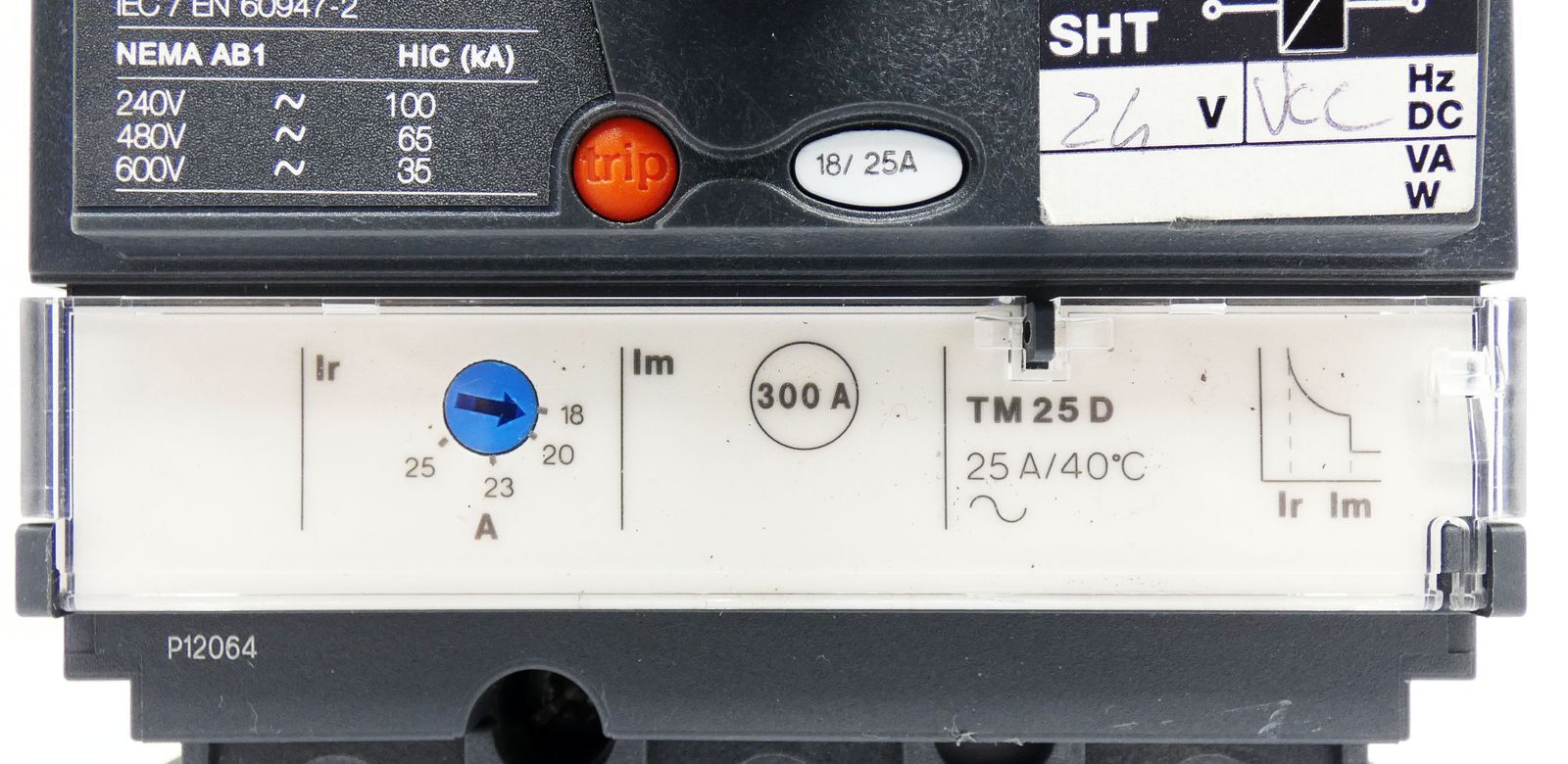 Schneider Electric NSX 100H NSX 100-160-250 F/N/H/NA 18/25A + TM25D -used-