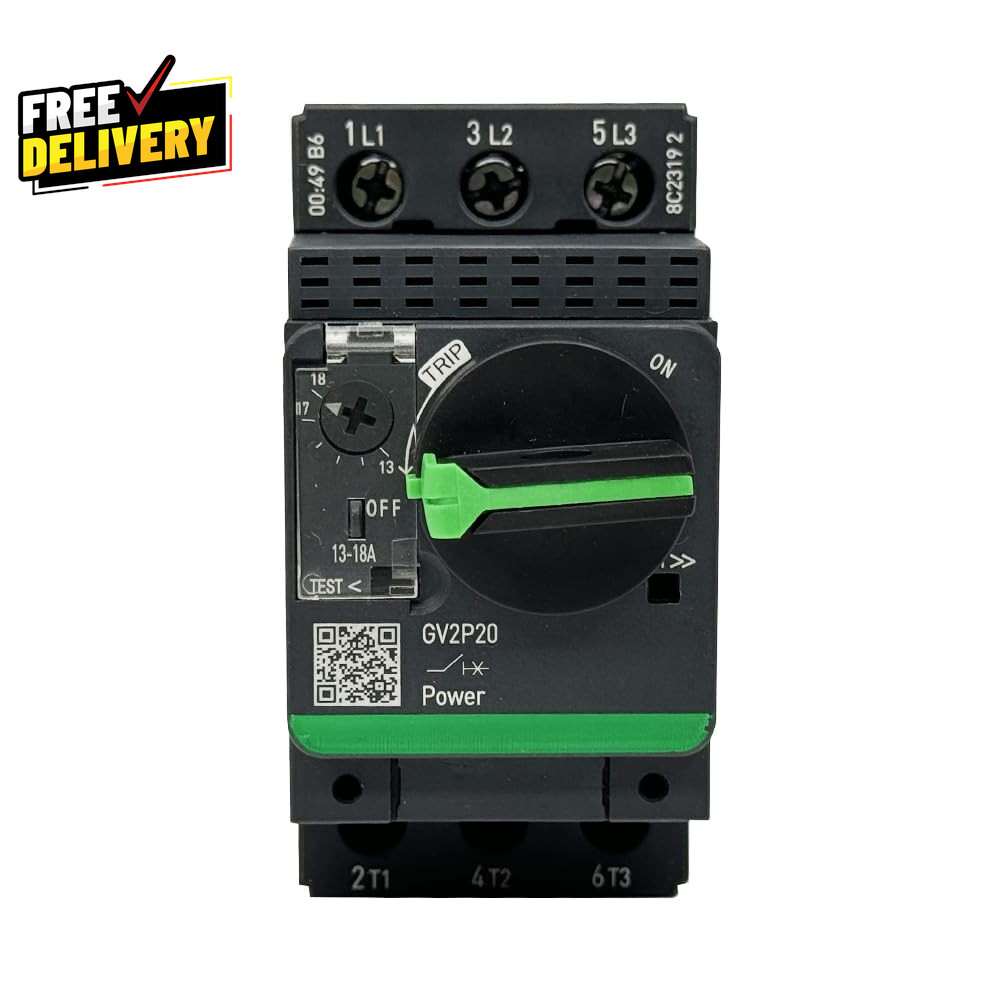 New Motor Circuit Breaker GV2P20 13-18A Manual Motor Starter with Rotary Knob