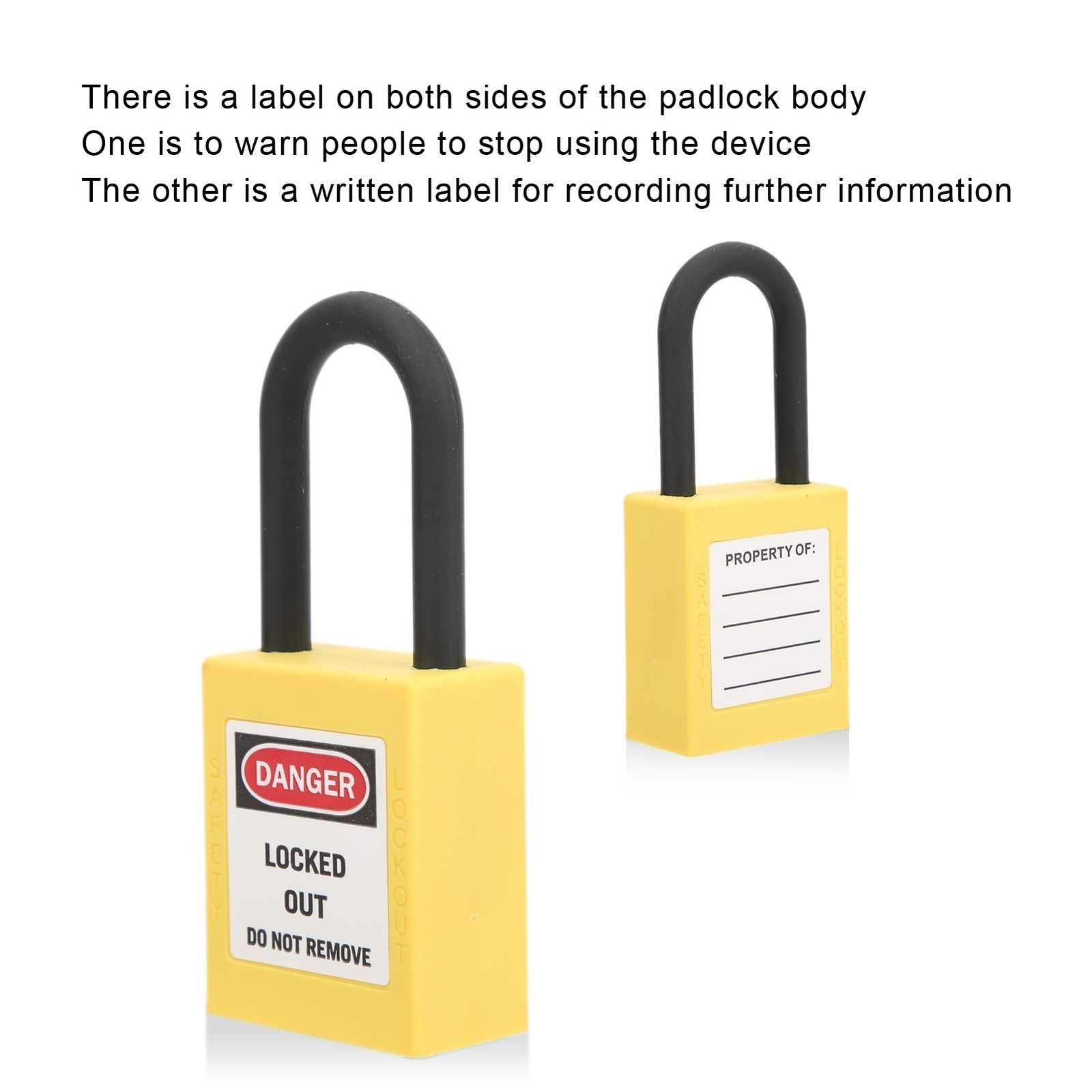 38mm Lockout Lock Nylon Industrial Engineering Insulation Security Dustproof De