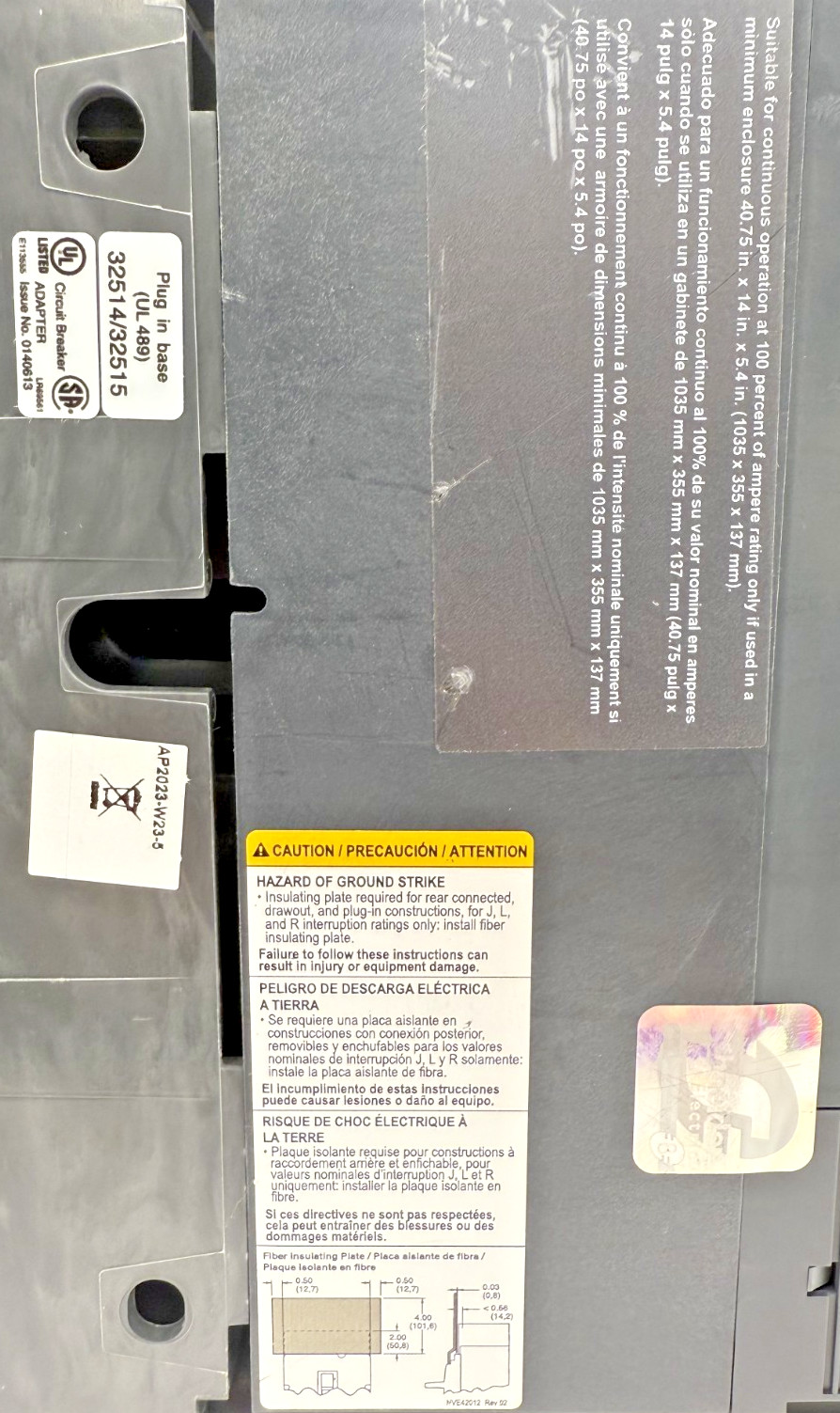 SQUARE D PowerPact LL 600 548755P34 Molded Case Switch 3P 600A – New Open Box