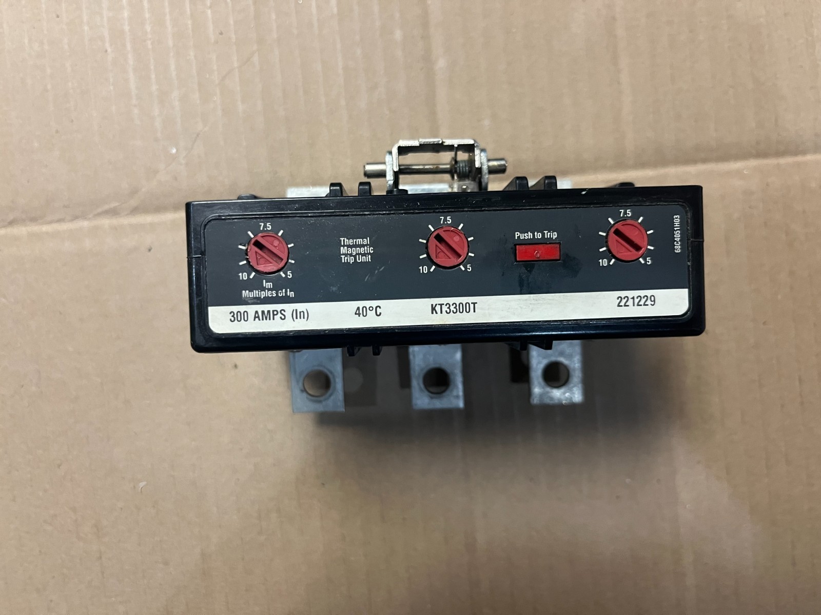 EATON KT3300T SERIES C THERMAL MAGNETIC TRIP UNIT 300 AMPS NEW TAKEOUT