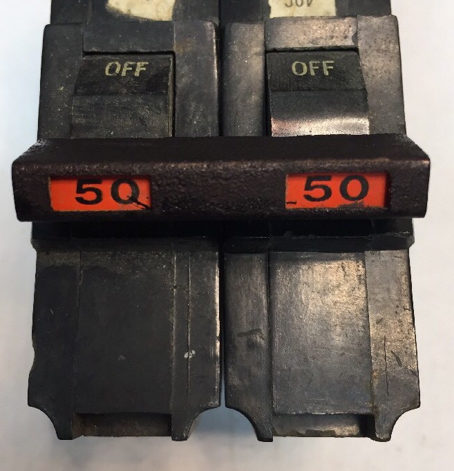 Federal Pacific FPE Stab-Lok Breaker 2 Pole 50 Amp 240V Thick – Ships Today