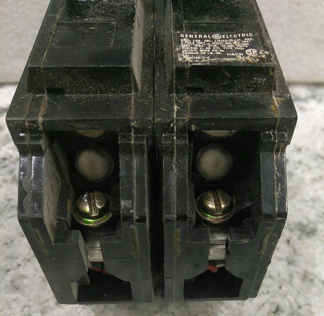 GE/BREAKER/THQL2120/20A/2P/ 120/240VAC/THQL/PLUG-IN/ GROVE/(b4c2)