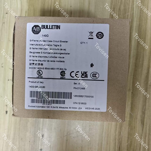 Allen‑Bradley 140G‑G6C3‑C80 80A MCCB 65kA | Free Shipping