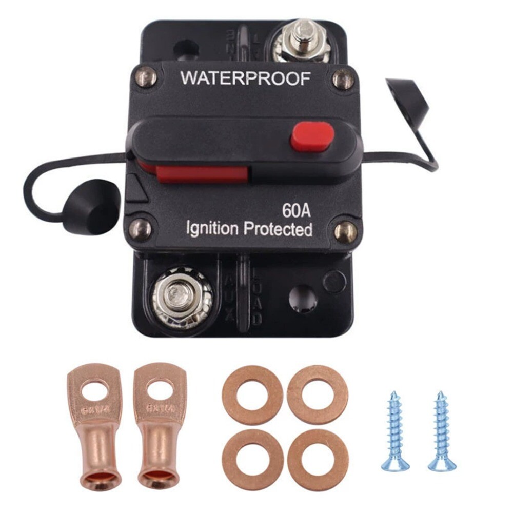 2Pcs 100AMP Car Circuit Breaker Fuse Reset DC 12V-48V for Marine Boat Waterproof