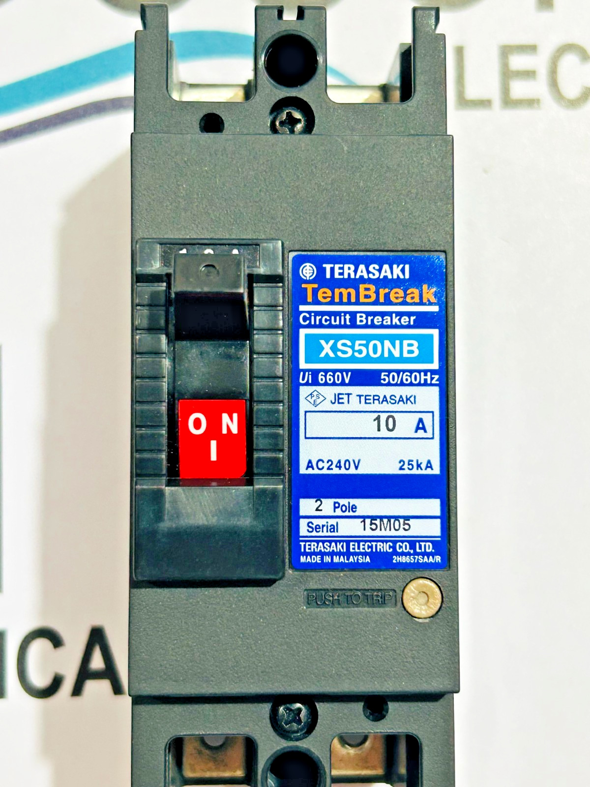 TERASAKI TEMBREAK XS50NB 10A 2POLE 240VAC CIRCUIT BREAKER