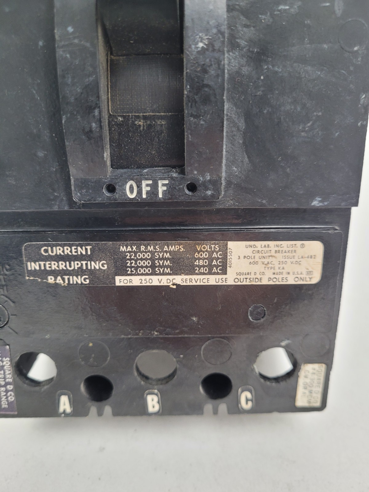 KAP36225 Square D 225 Amp Circuit Breaker – Next Day Option