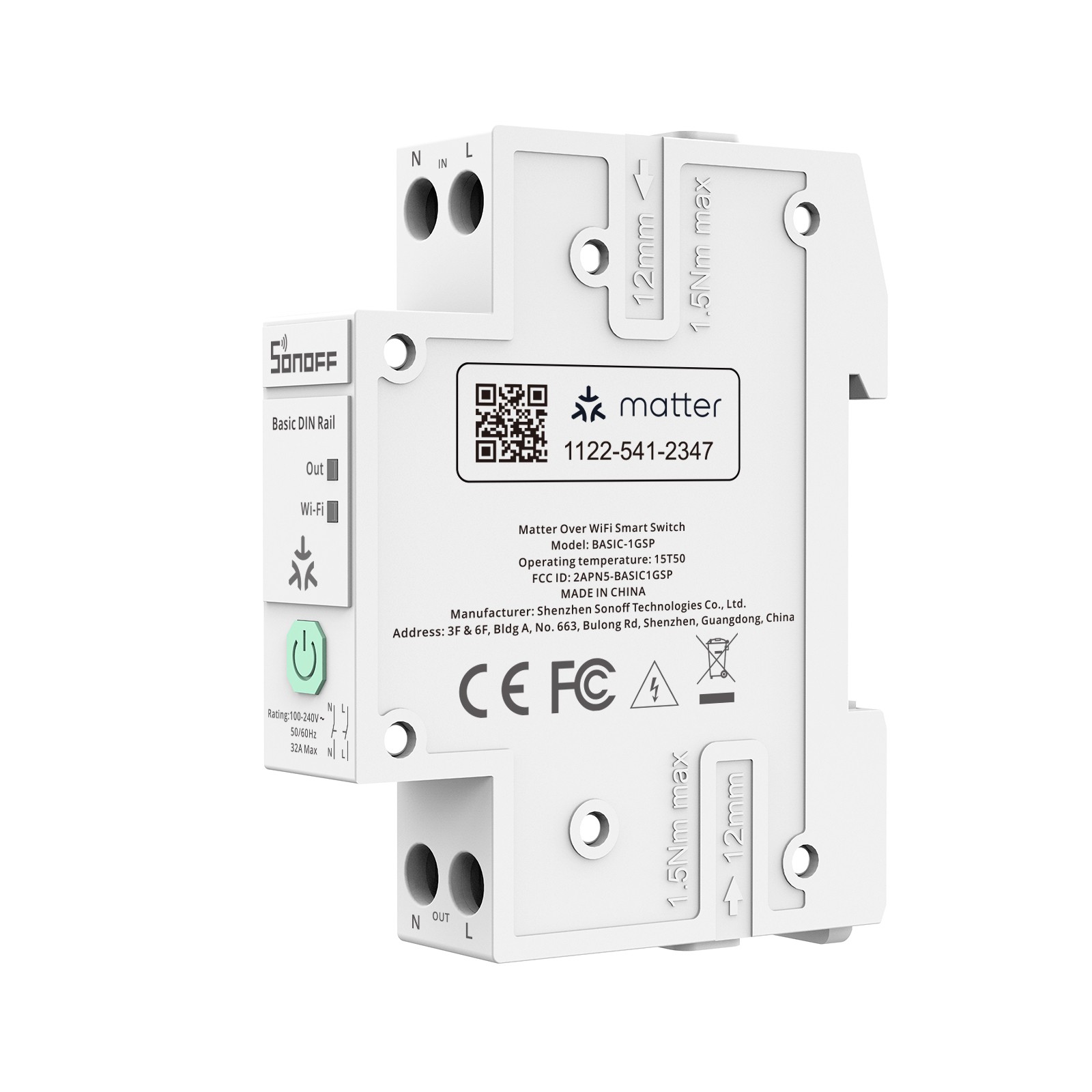 SONOFF Smart WiFi Switch Electric Meter Energy Metering Din Rail Circuit Breaker