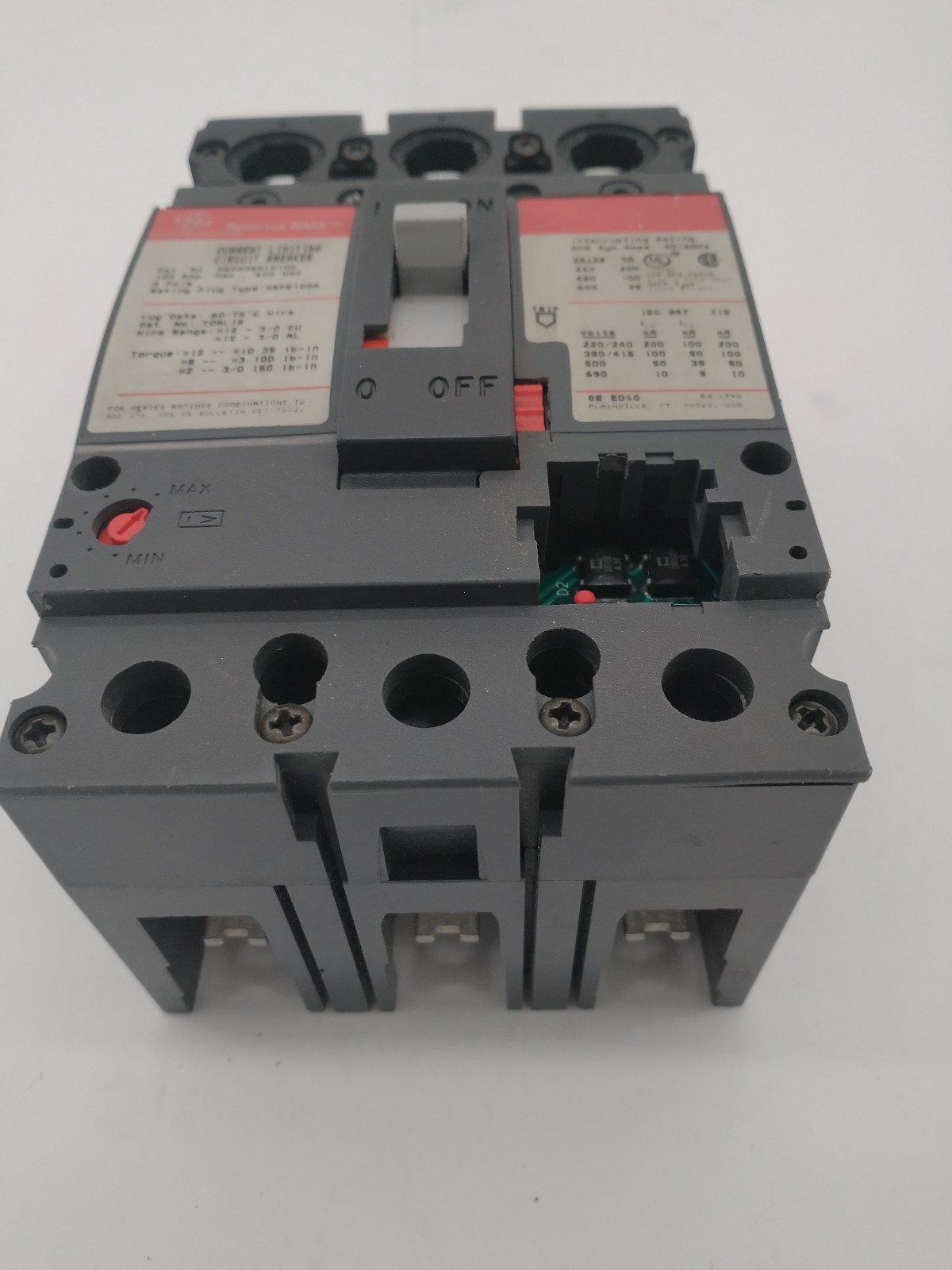 GE SEPA36AT0100 BREAKER 3POLE 100A 600V RECON READY FOR INSTALL
