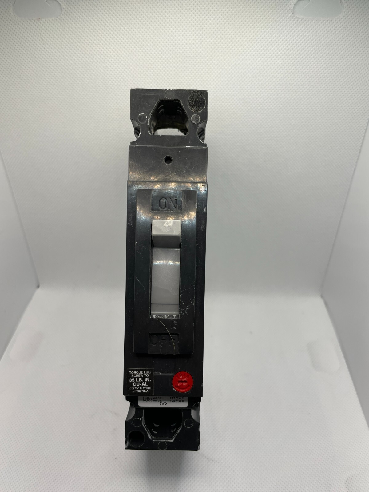 GE Molded Case Circuit Breaker: 20 A Amps, 14kA at 120/240/277V AC, TED113020WL