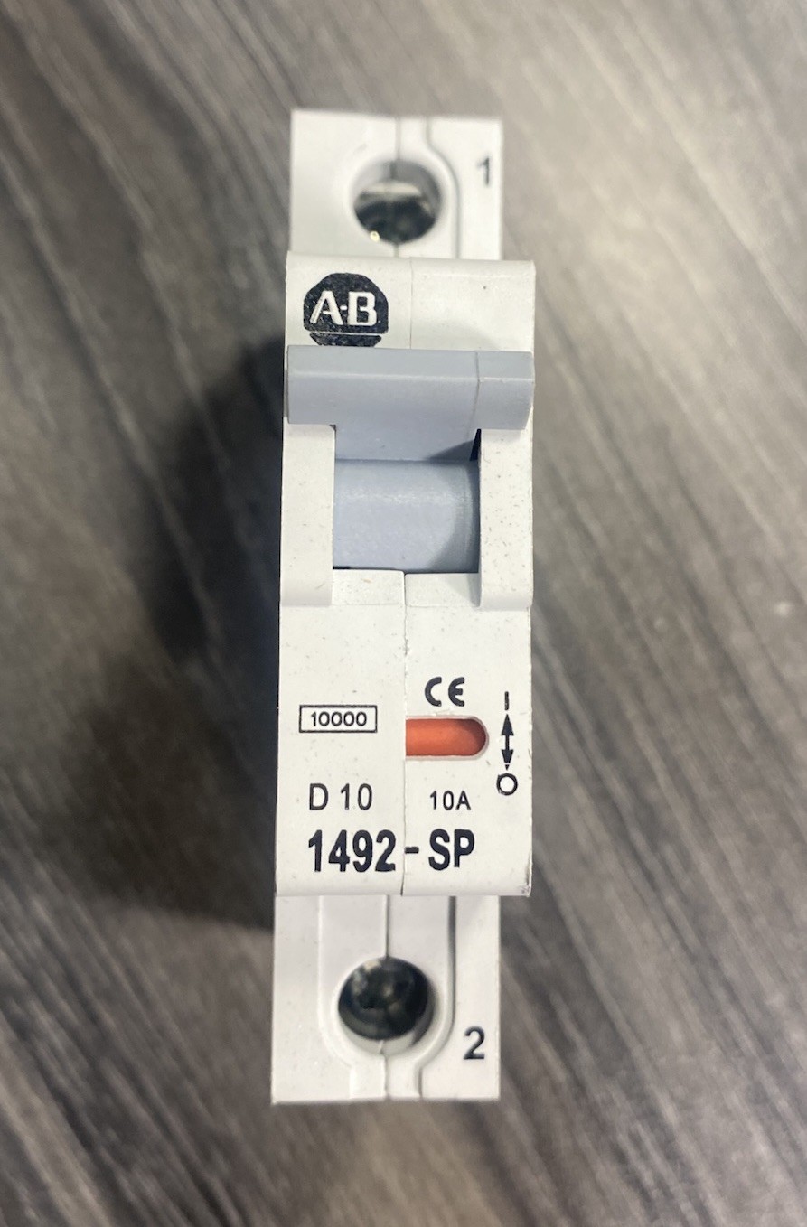 Allen Bradley 1492-SP1D100 Ser C Circuit Breaker 1 Pole 10 Amp 240/415VAC