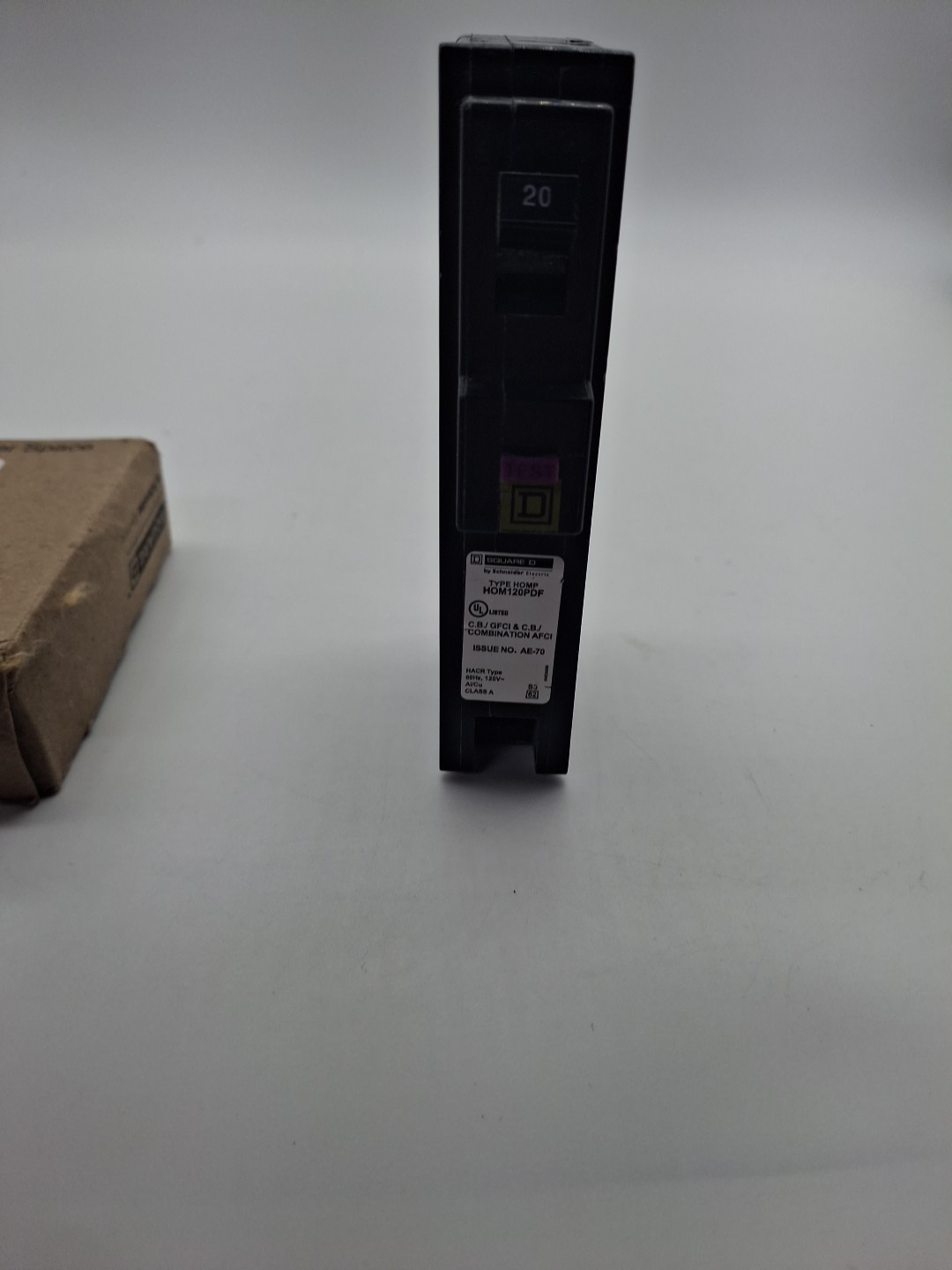 Square D HOM120PDF 120V 20A Single-Pole Circuit Breaker