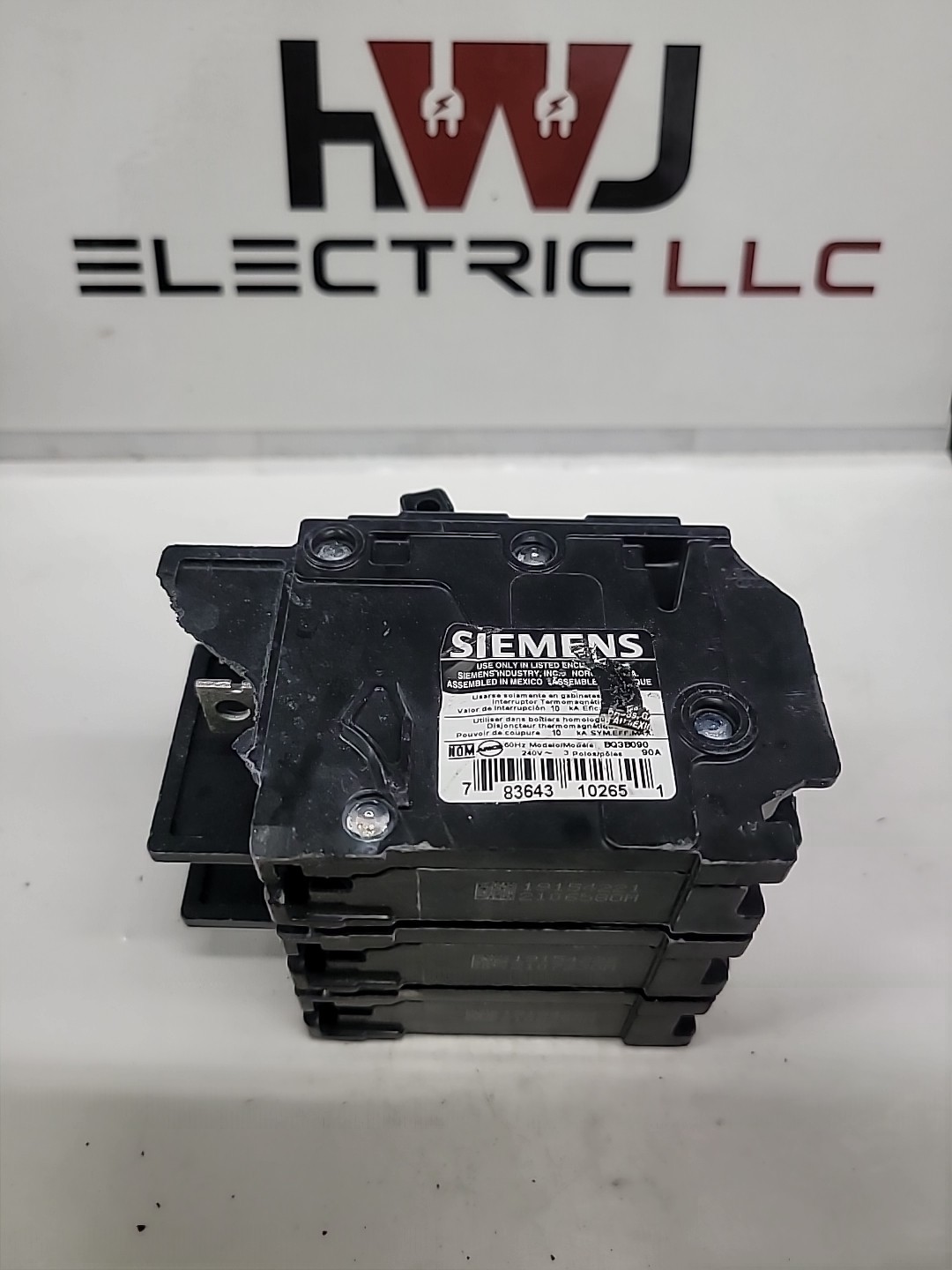(Lot Of 3) NEW Siemens BQ3B090 90A 3Pole Bolt On Circuit Breaker (Chip On Body)