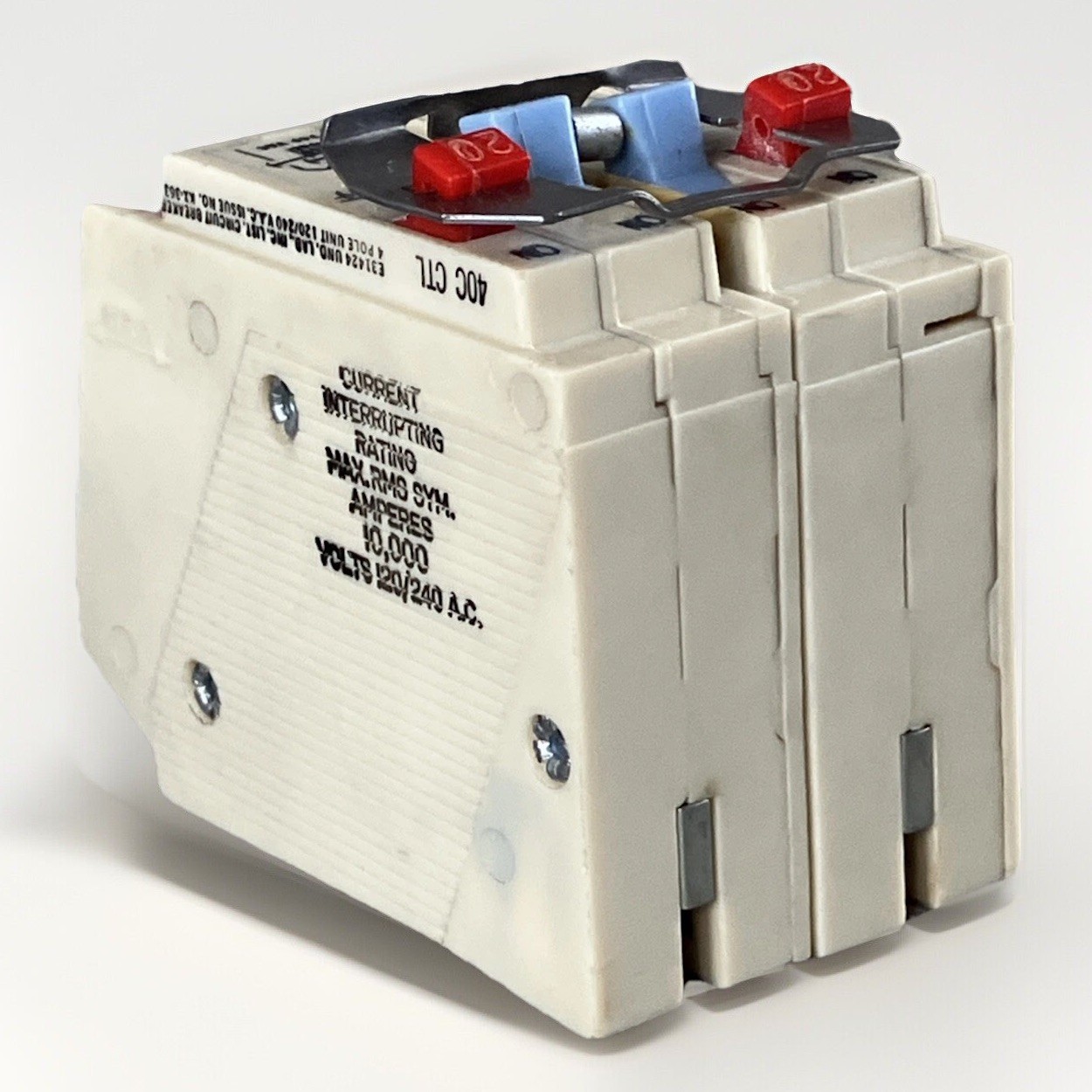 Bryant BQ220-250 BD220250 Old style 4-Pole BARD Quad Breaker White Red / Blue