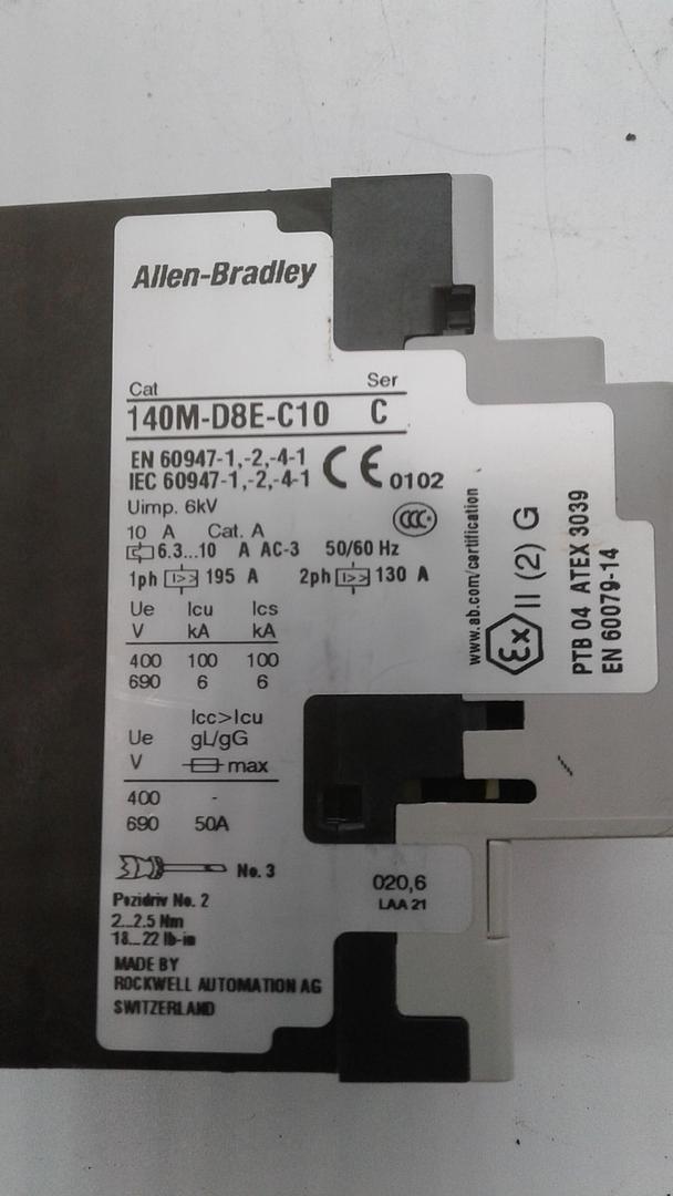 Allen-Bradley Class 10 140M-D8E-C10