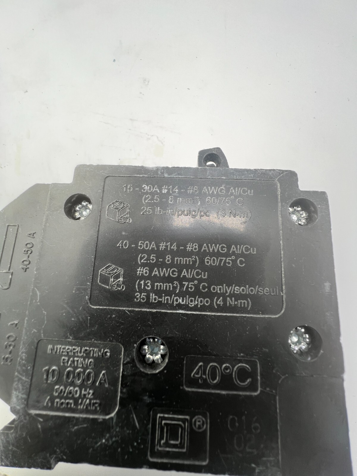 (QTY 3) Square D Circuit Breaker 15A 50/60Hz 120/240V HOMT1515