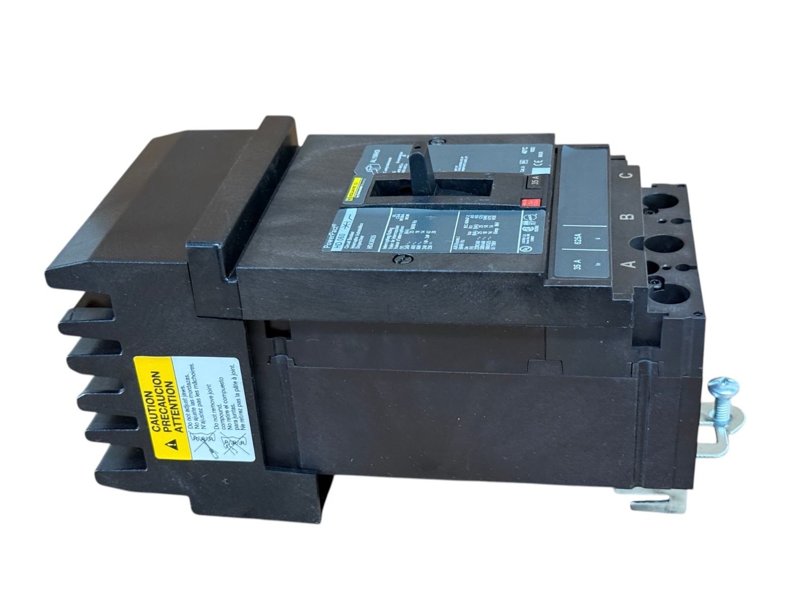 SQUARE D HDA36035 35A 3-POLE 600V POWERPACT H-FRAME I-LINE CIRCUIT BREAKER