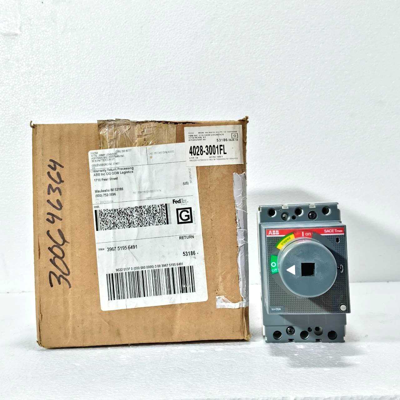 ABB 35A SACE TMAX XT1H 125 690VAC 500VDC CIRCUIT BREAKER NEW