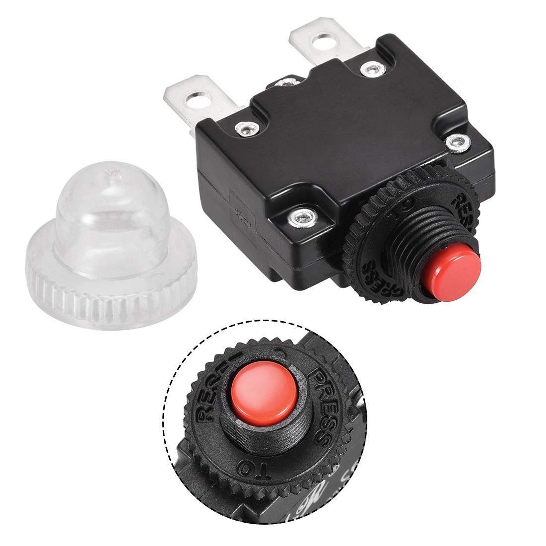 2Pcs Thermal Circuit Breakers 13A 125/250V AC 32V DC Reset Overload Protector