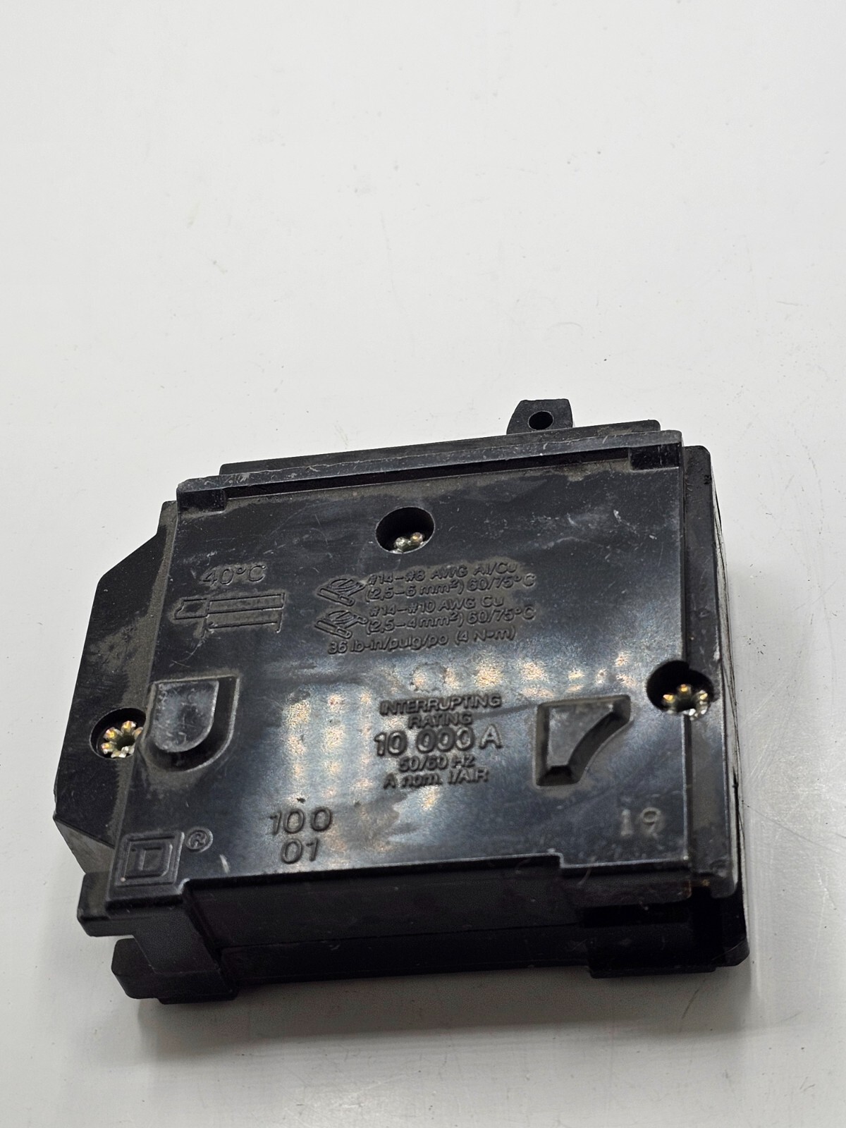 Square D HOM 10KA 120/240V 50/60 Hz Single Pole 15 Amp Circuit Breaker