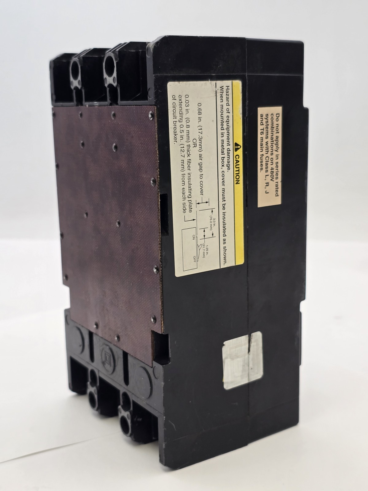 Square D KAL36070 Feed-Thru Circuit Breaker 70A 600VAC 3P 3PH Type KAL 70 Amp