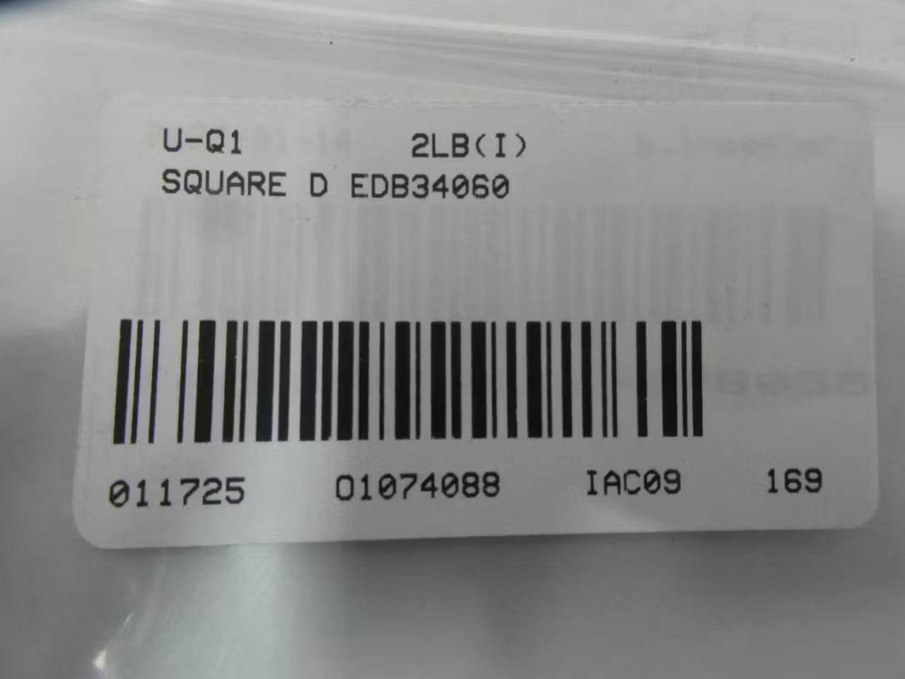 Square D EDB34060 Molded Case Circuit Breaker 3p 60a Amp 240/480v-ac
