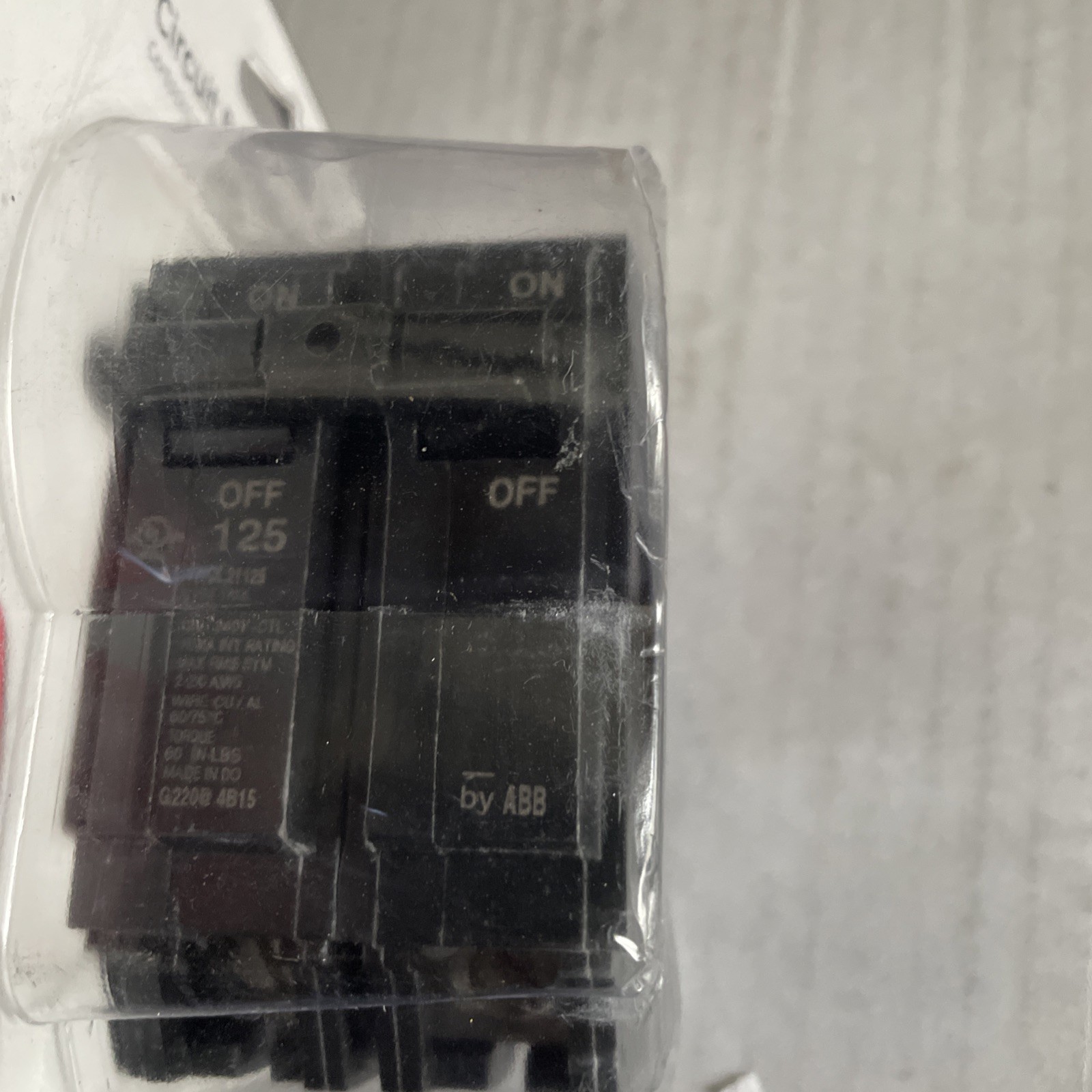 GE THQL21125P 125 Amp 2 inch Double Pole Circuit Breaker NEW SEALED