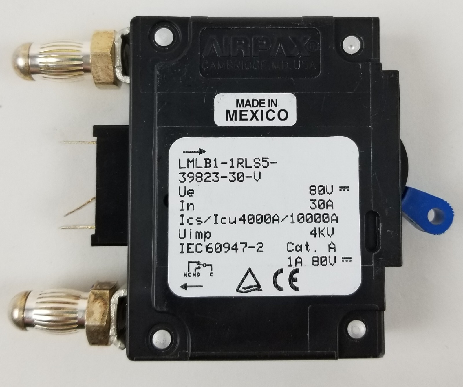 5 Sensata AIRPAX LMLB1-1RLS5-39823-30-V Circuit Breaker 80V 30A 1Pole Bullet NEW