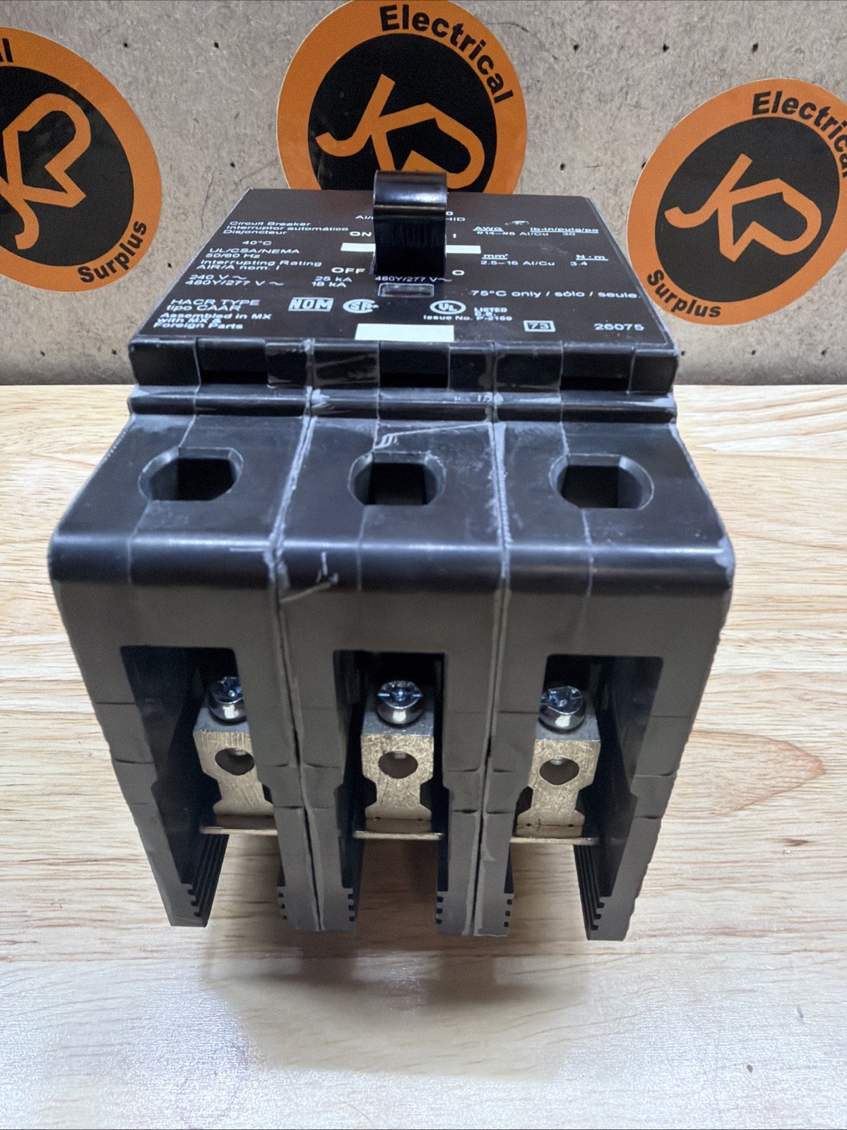 Square D EDB34020 3 Poles 20 Amp Bolt-On Circuit Breaker New In Box