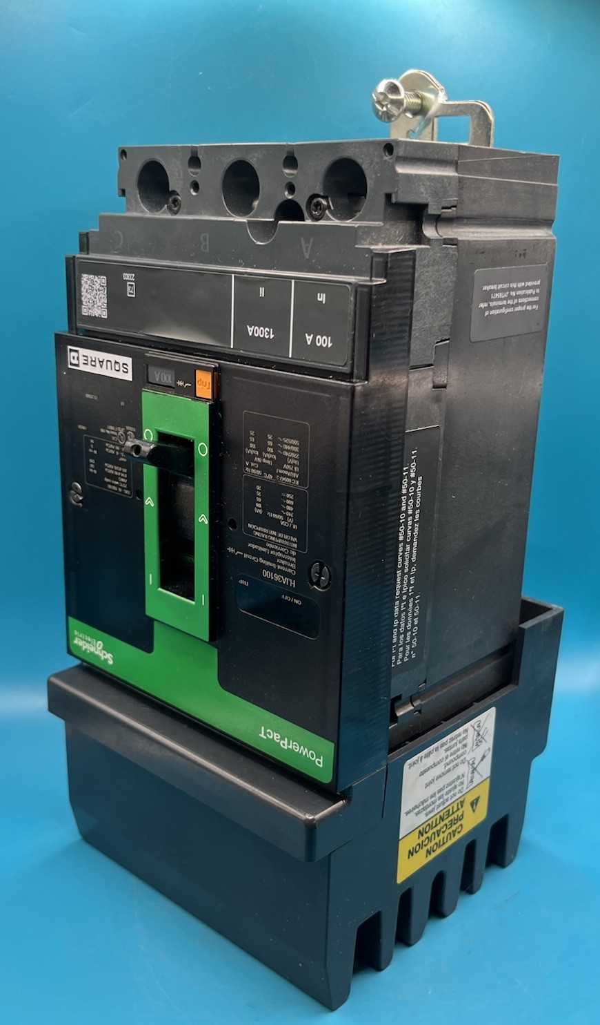 Square D HJA36100 PowerPact 100A 3-P 3-PH 600V Molded Case Circuit Breaker HJ150