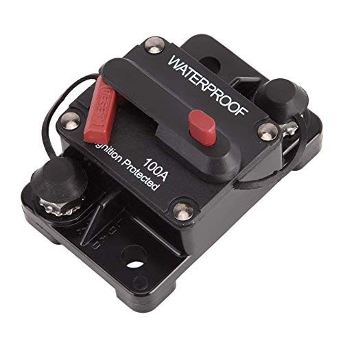 100 Amp Circuit Breaker 30A-300A with Manual Reset Waterproof Inline Fuse Inv…