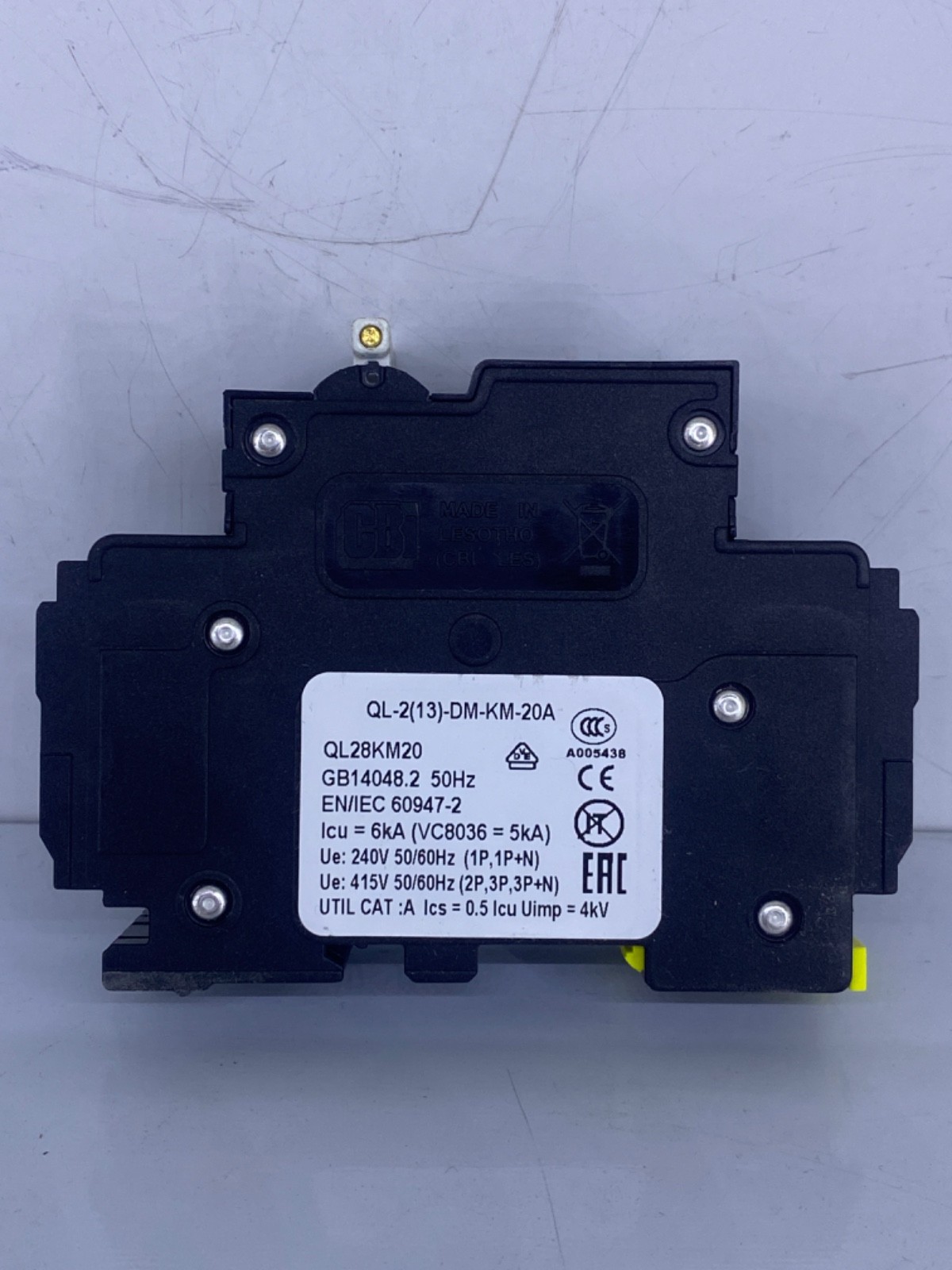 CBI QL-2(13)-DM-KM-20A QL28KM20 2 POLE 20 Amp Breakers C20A2P-489 Lot 2 Pcs NEW