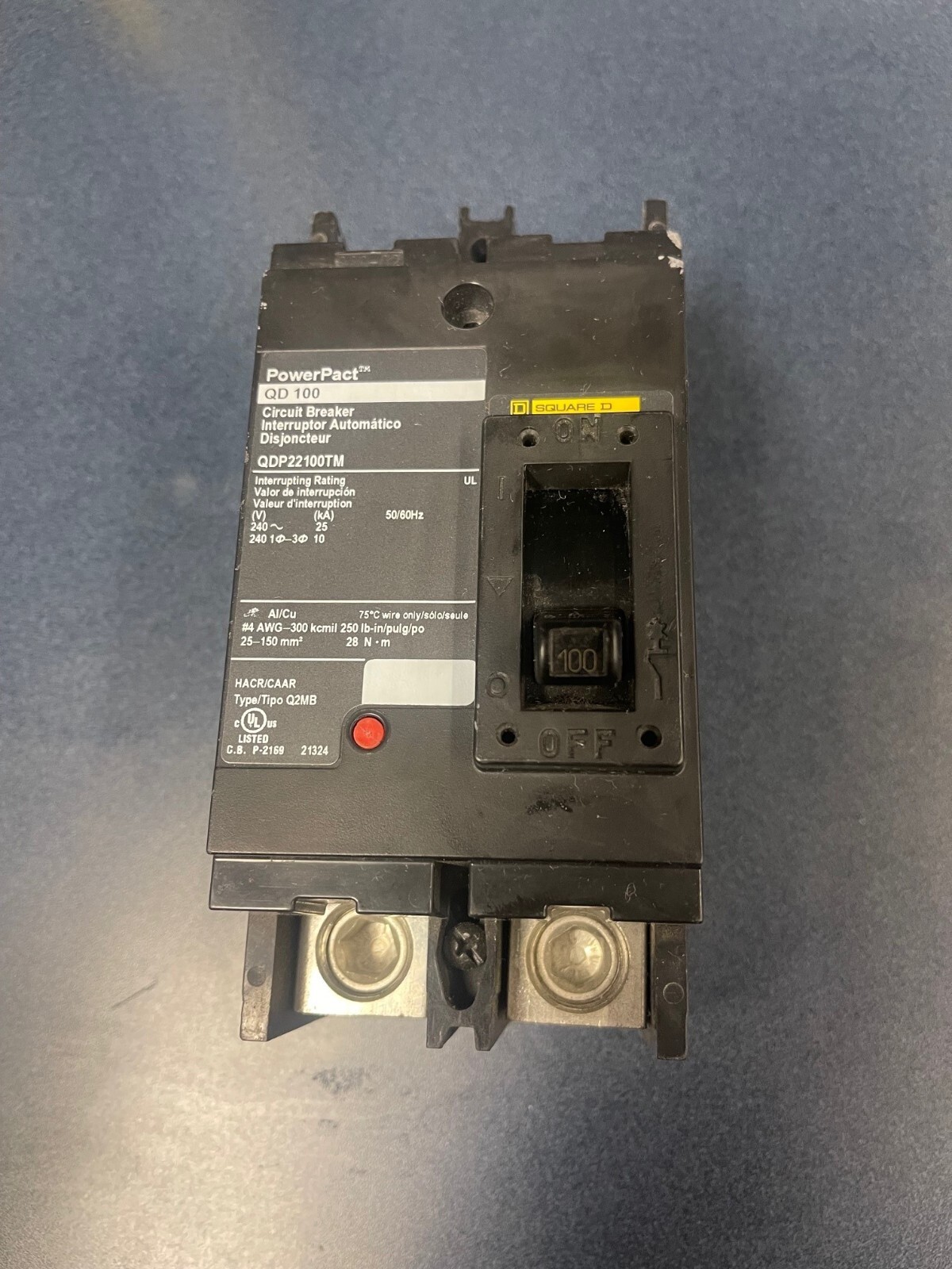 Square D QDP22100TM Circuit Breaker