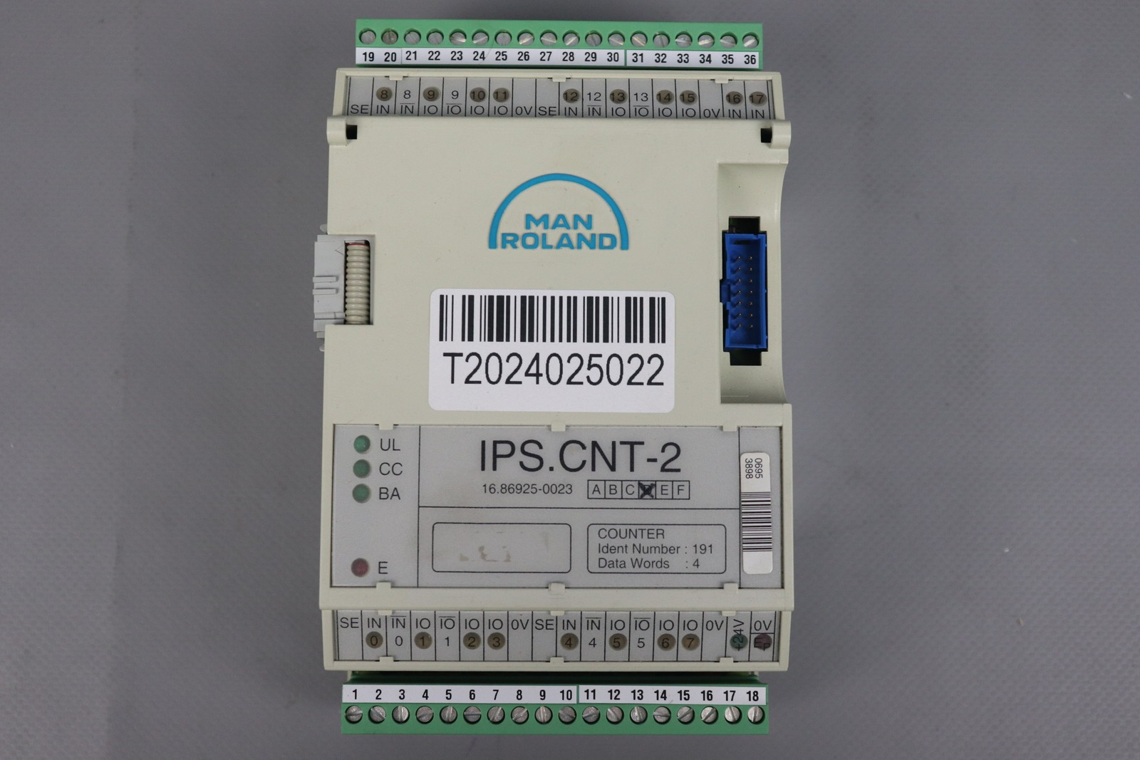 Man Roland Ips.Cnt-2 Counter 16.86925-0023 Version: D Used