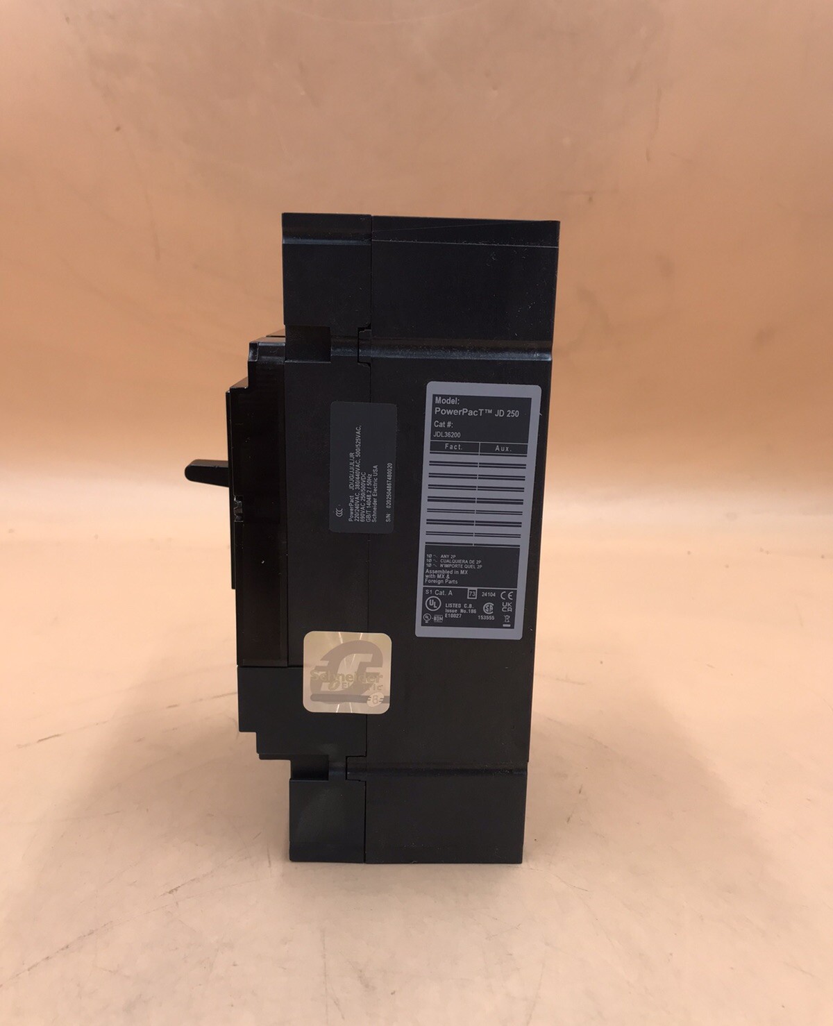 HOUSTON STOCK NEW SQUARE D JDL36200 TYPE JDL 200 AMP 600V FREE 2 DAY AIR BUY NOW