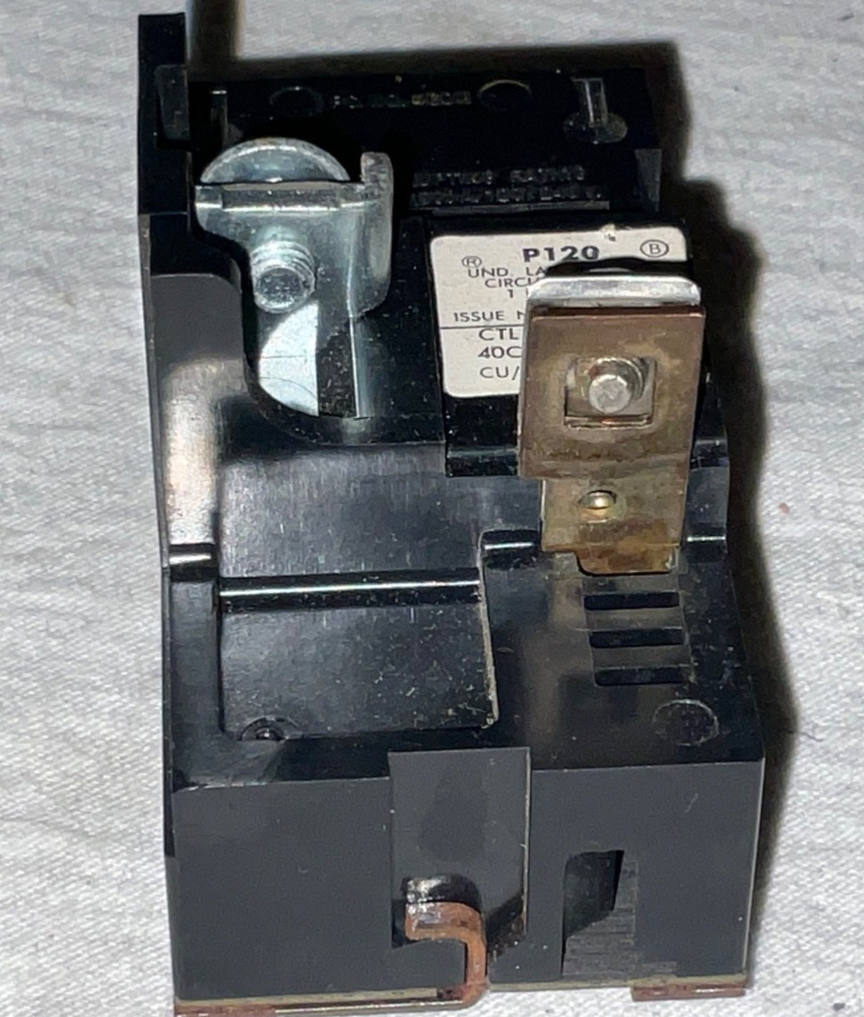 Bulldog Pushmatic Circuit Breaker P120 20 Amp 1 Pole 120/240V Electric