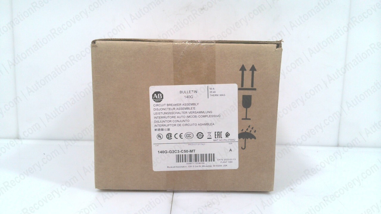 ALLEN BRADLEY 140G-G2C3-C50-MT SER A, CIRCUIT BREAKER ASSEMBLY, NEW #328122
