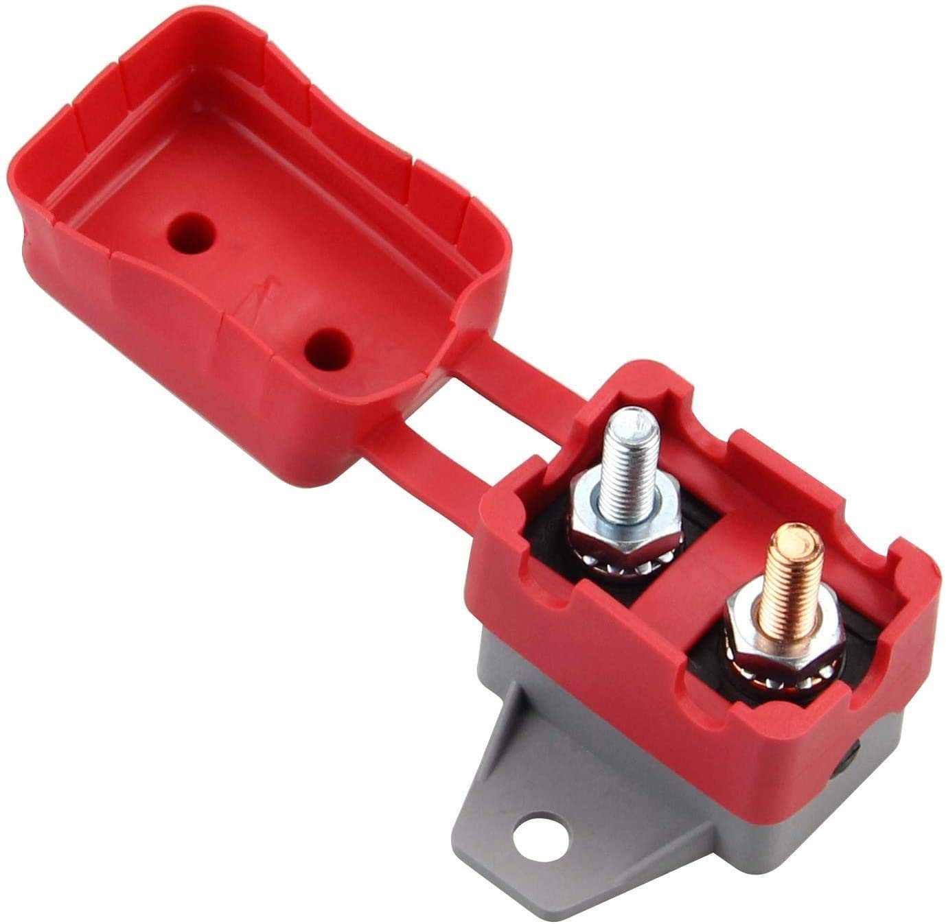 12V 24V 40A Manual Reset Circuit Breaker Stud Bolt Type w/ Cover 2PCS