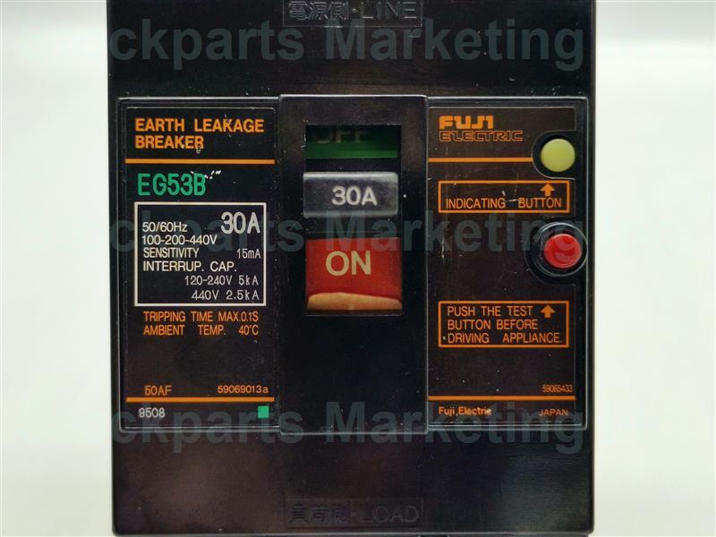 Fuji Electric EG53B Circuit Breaker 30A 3 Pole 100-200-440V 30 Days Warranty