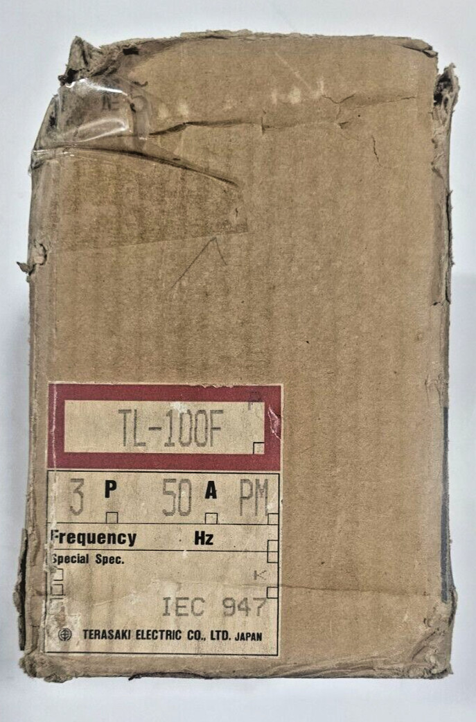TERASAKI TEMBREAK CIRCUIT BREAKER TL-100F 50A 3POIE 120KA 690VAC MADE IN JAPAN