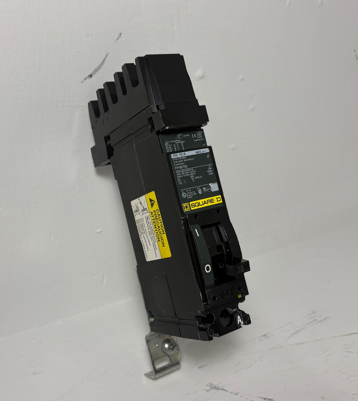 Square-D I-Line FH16015A 15A Circuit Breaker Green Label 277V FA 1 Pole 15 Amp