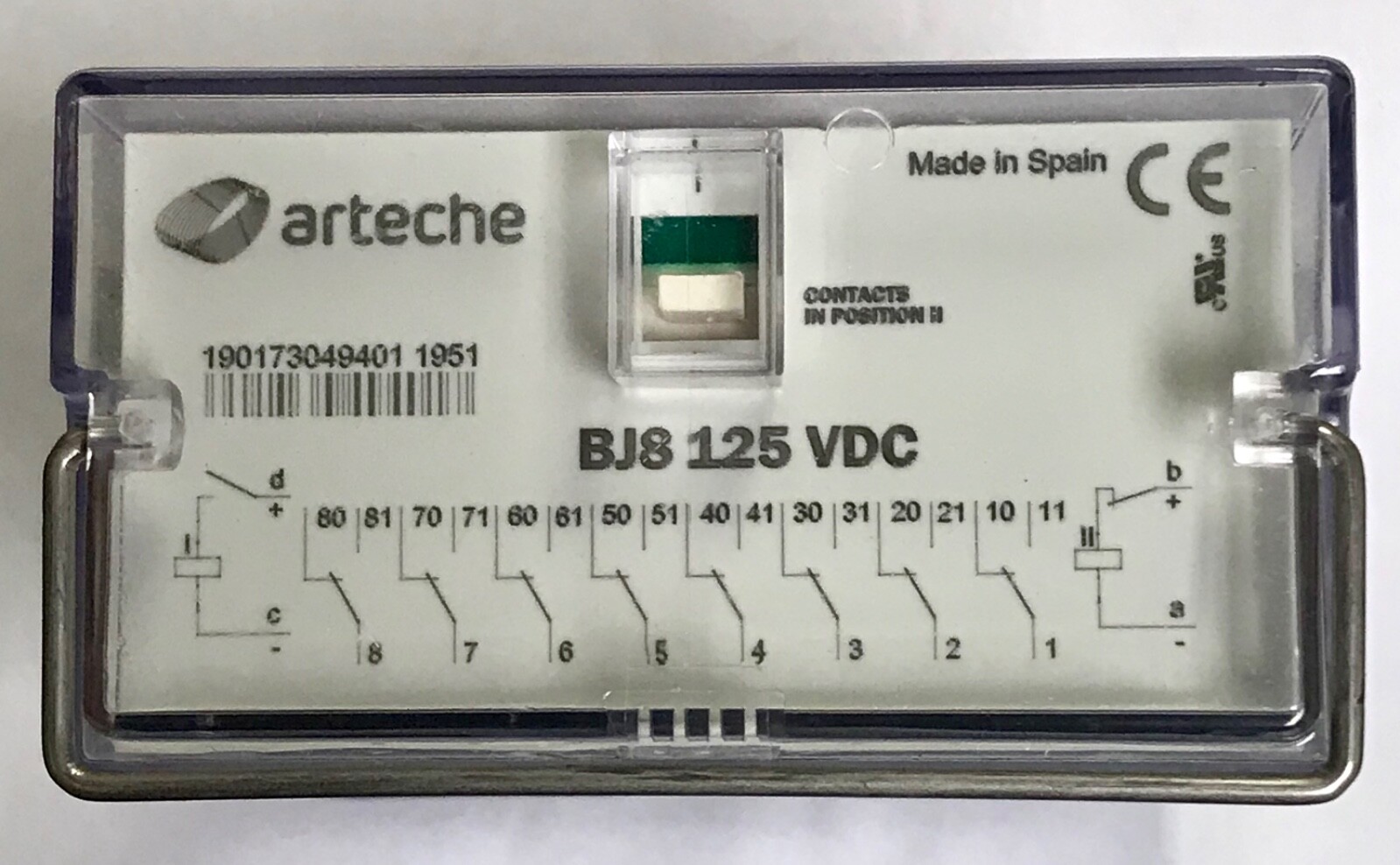 ARTECHE BJ8 125VDC Latch Relay 125v DC BJ-8