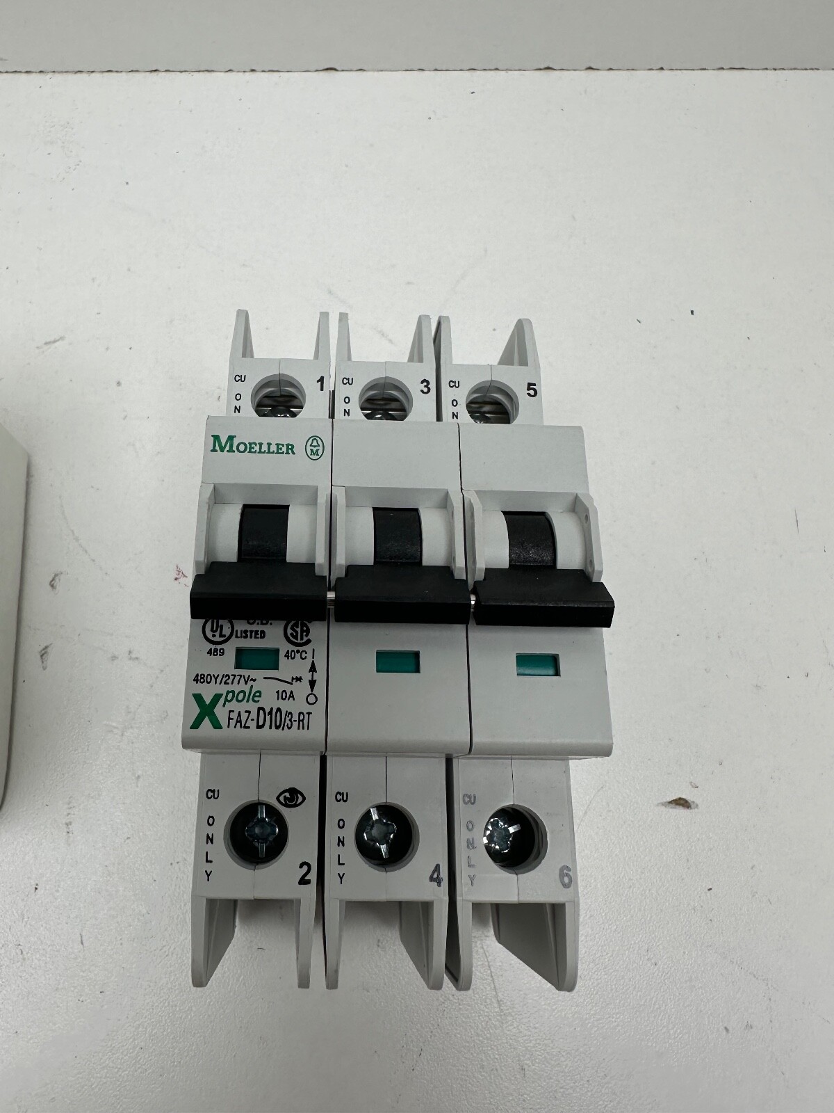 Moeller FAZ-D10/3-RT 3P 10A Circuit Breaker New