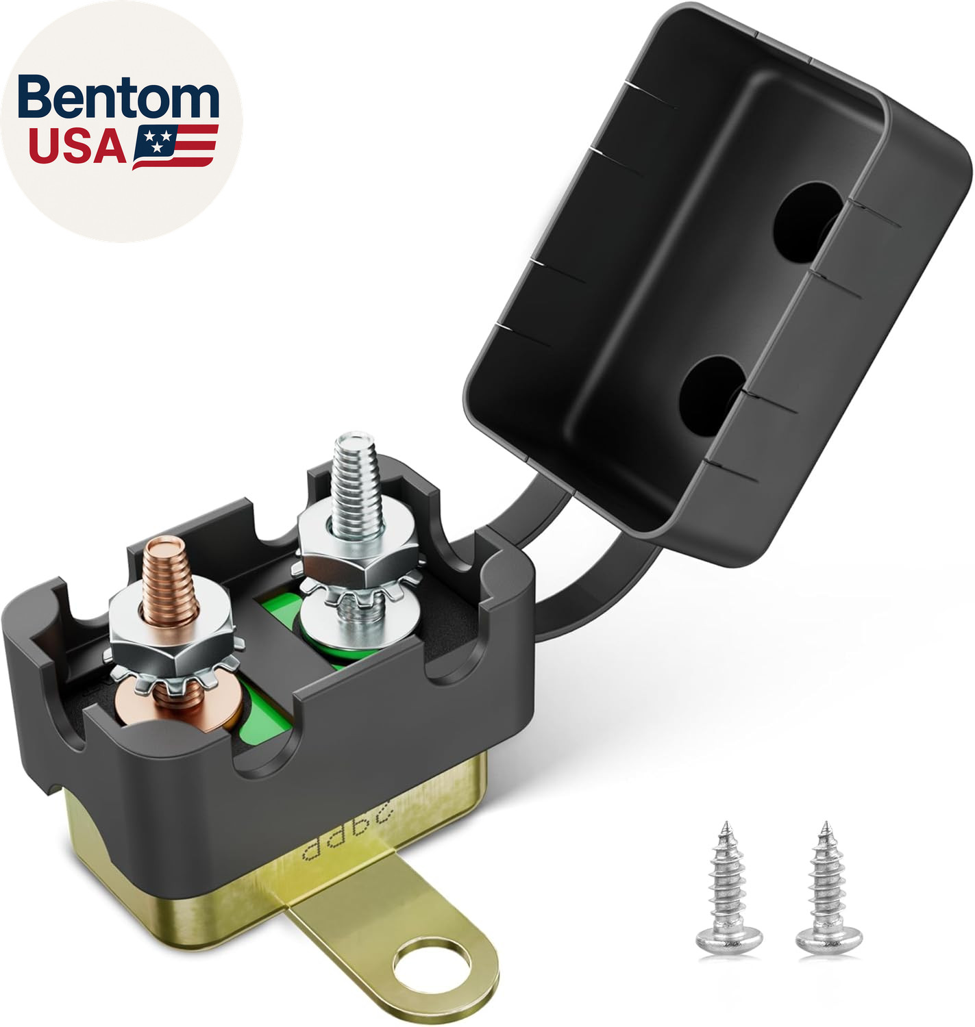 (30A 1PC) DC 12V-24V Automatic Reset Circuit Breaker #10-32 Stud Bolt Type Circu